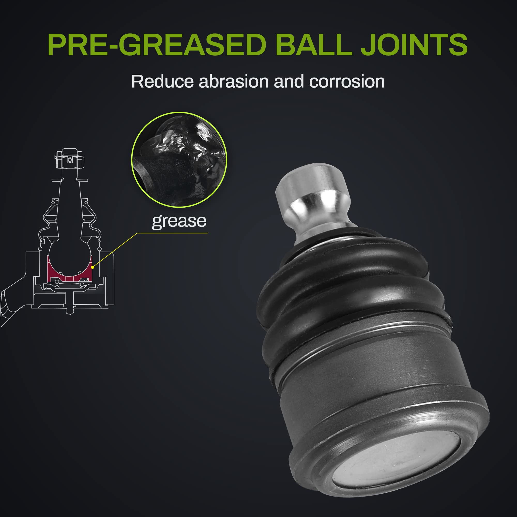 Autosaver88 Front Upper Control Arm Kit Compatible With 2004-2007 Buick Rainier, 2002-2009 Chevy Ssr/Trailblazer, 2002-2009 Gmc