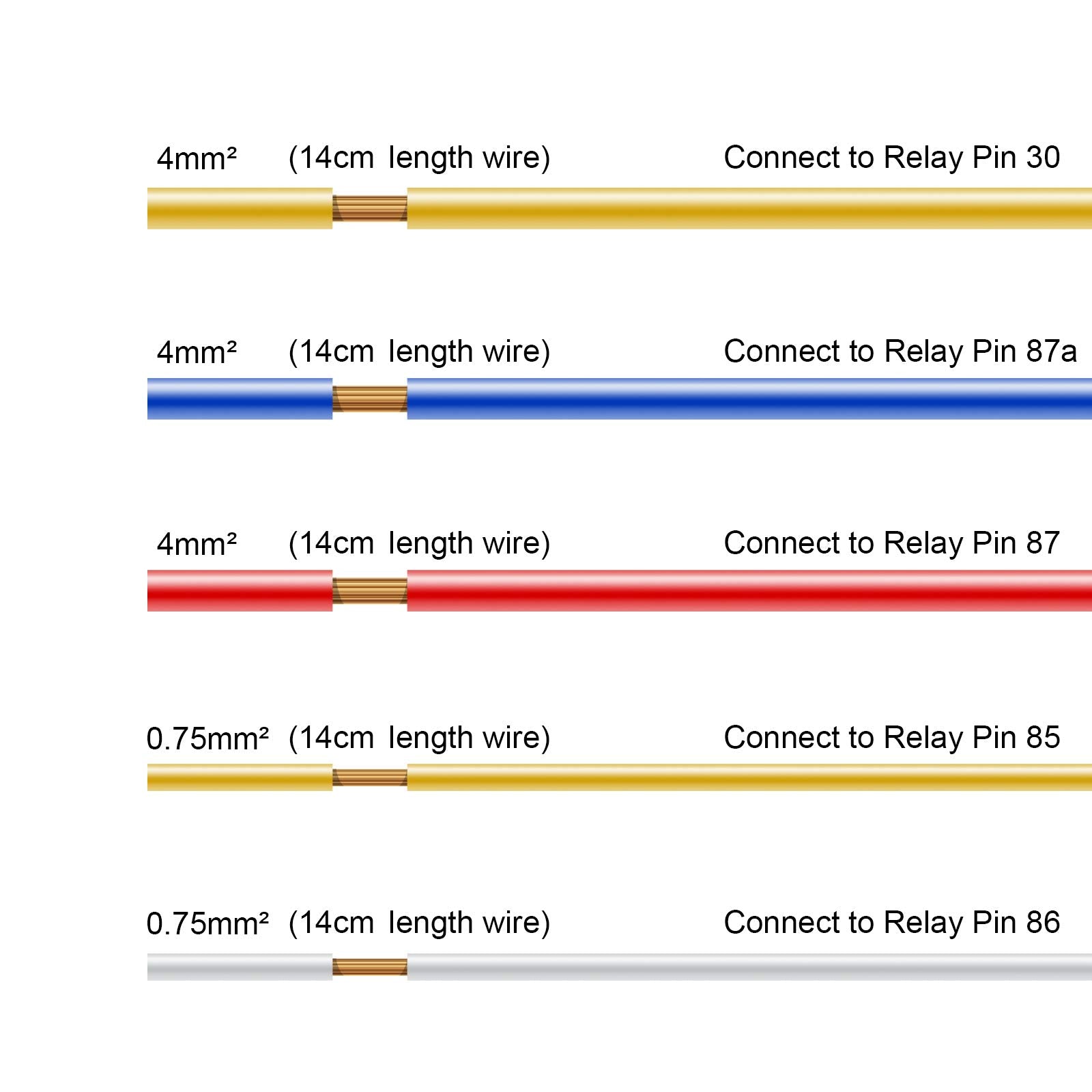 Ehdis 5 Packs Car Relay With Harness Truck Motor Heavy Duty 5-Pin 80A 12V Relay On/Off Normally Open Spdt Relay Socket Plug 5 Wire Automotive Relay Jd2912-1Z-12Vdc 80A 14Vdc