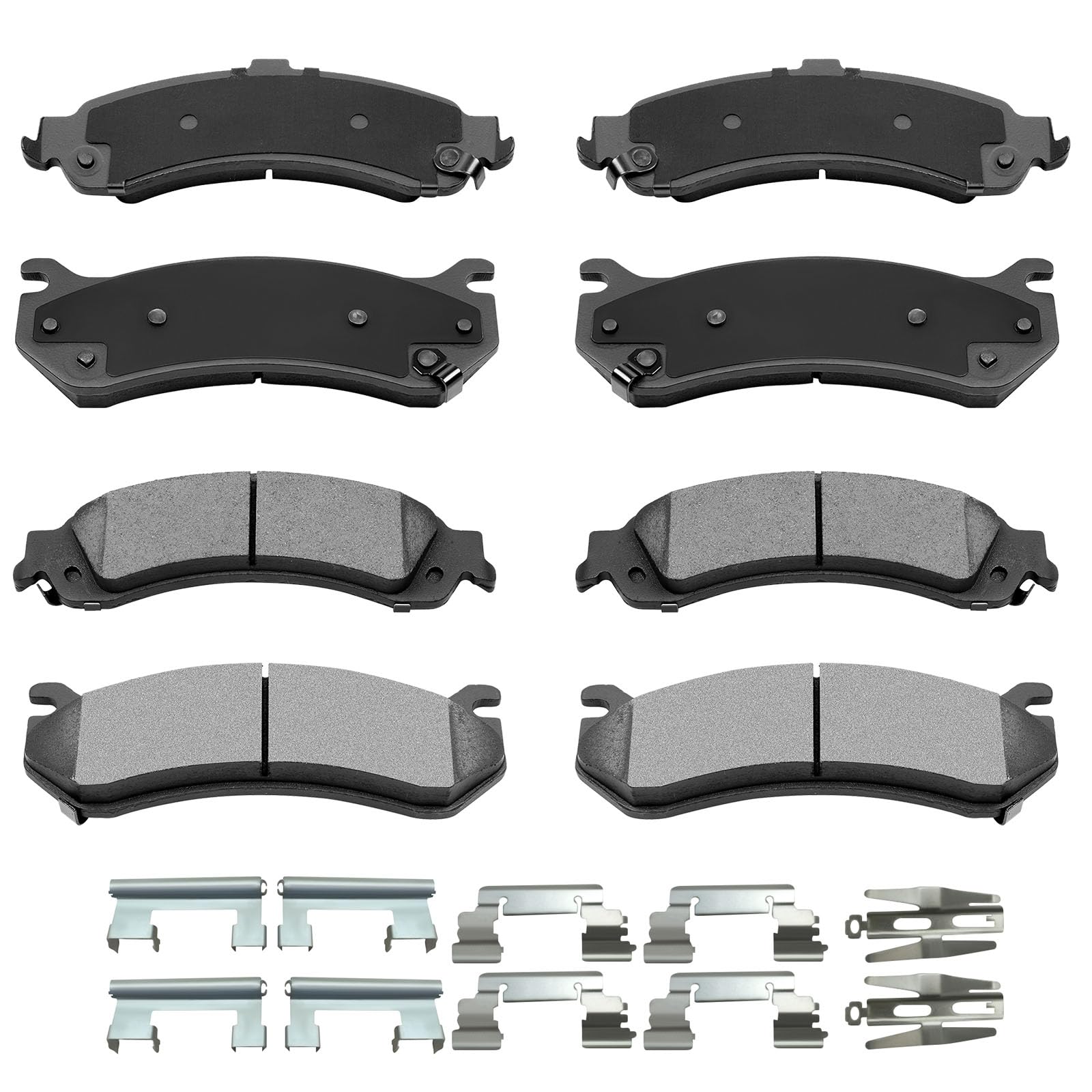 Automuto 8Pcs Front & Rear Disc Brake Pads Set D834 D785 For Cadillac Escalade Escalade Esv Escalade Ext For Chevrolet Avalanche