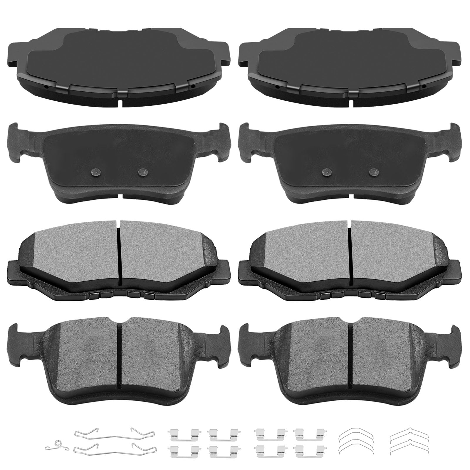 Automuto 8Pcs Front & Rear Ceramic Disc Brake Pads Set D914 D1878 For Honda Civic 2016-2021