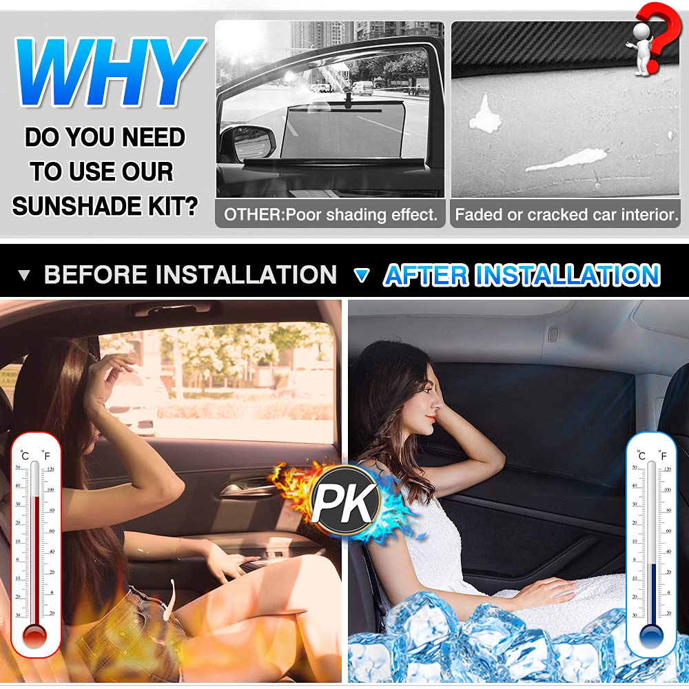 T Tgbros Window Sunshade Custom Fit For 2017-2025 Mazda Cx-5 Cx5 Accessories Side Rear Window Cover Car Sun Shades Foldable Bloc