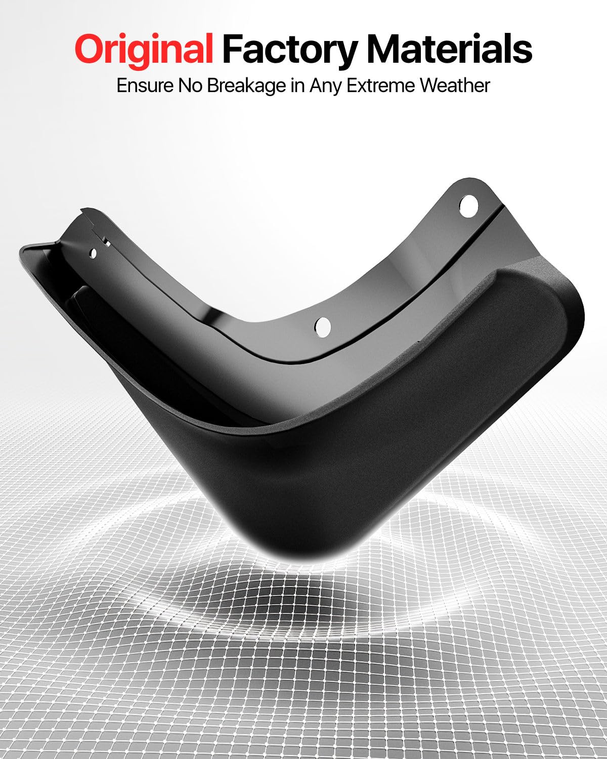 Reevaa 2025 Tesla Model X Accessories - Mud Flaps [No Drilling Required] All-Weather Mud Splash Guard Body Kits For Model X 2025