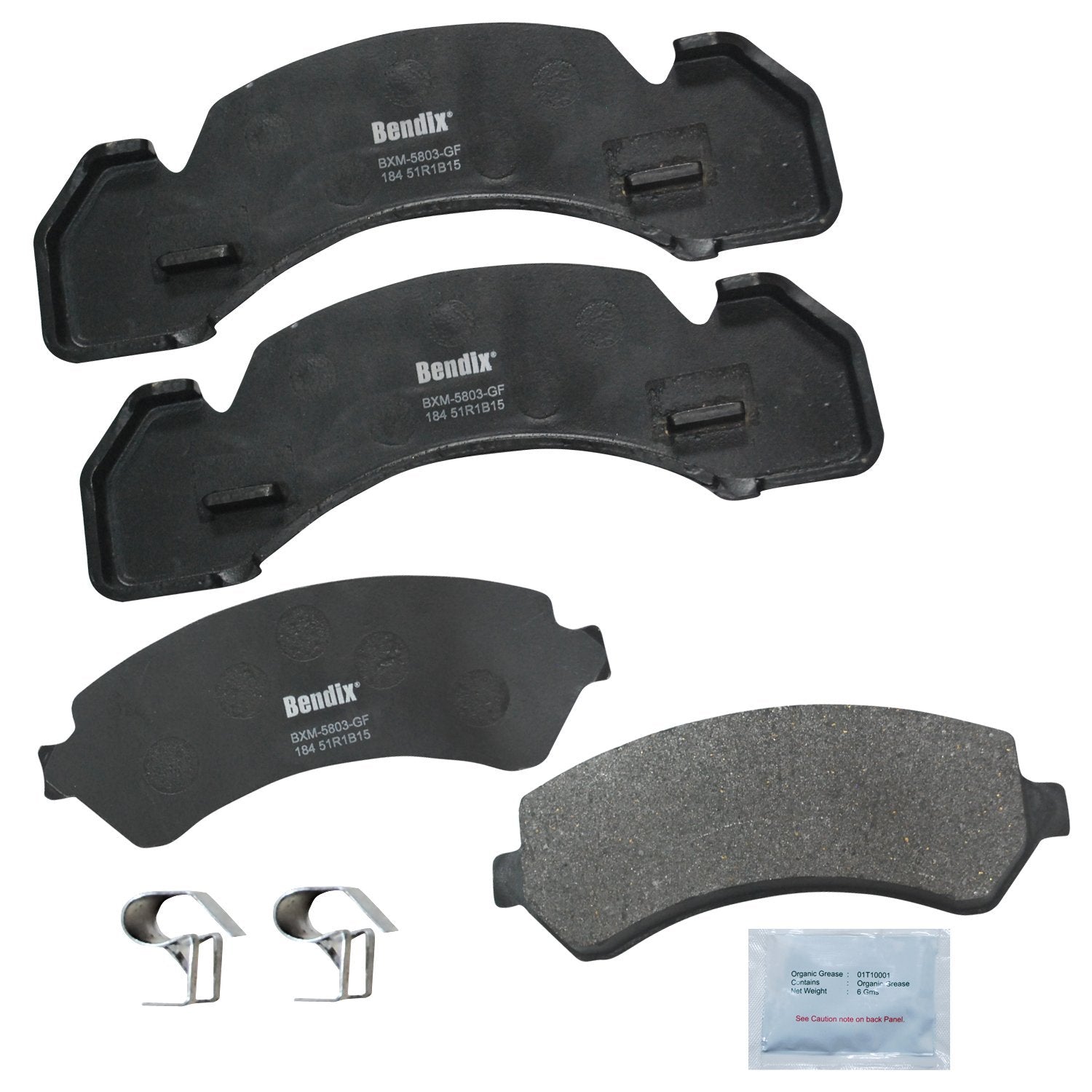 Bendix Fleet Metlok Mkd184Fm Brake Pads For Select Models International 1452Sc,1652Ups S S S,3400,3800,4600,4700,G,Genesis Re Me