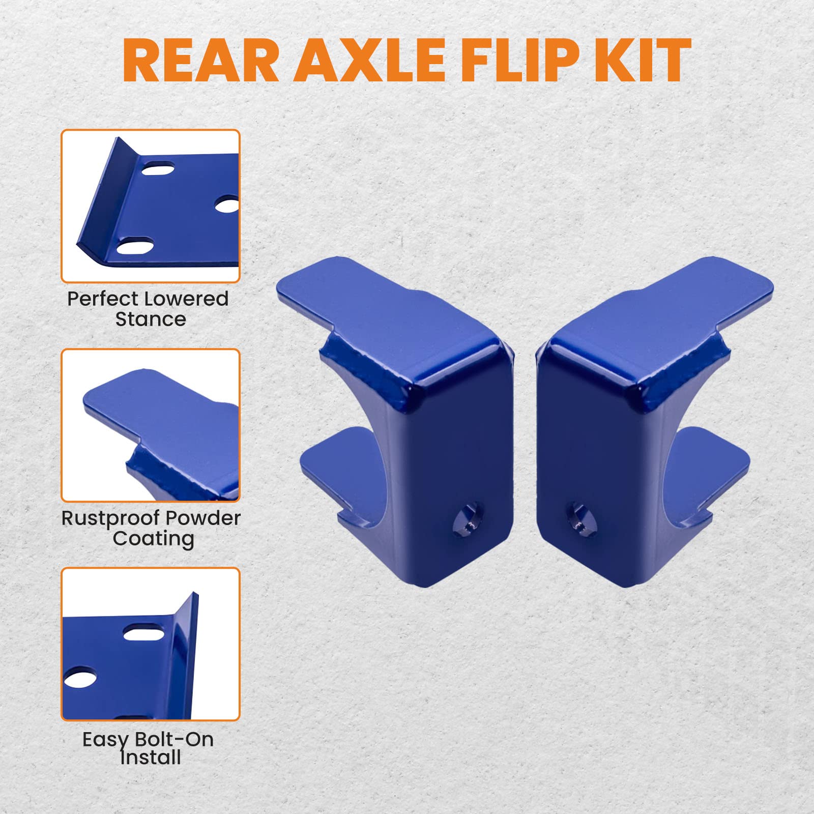 6 Rear Axle Flip Kit For Chevy Silverado C1500 1988-1998 Pickup Trucks Lowering Drop Kit