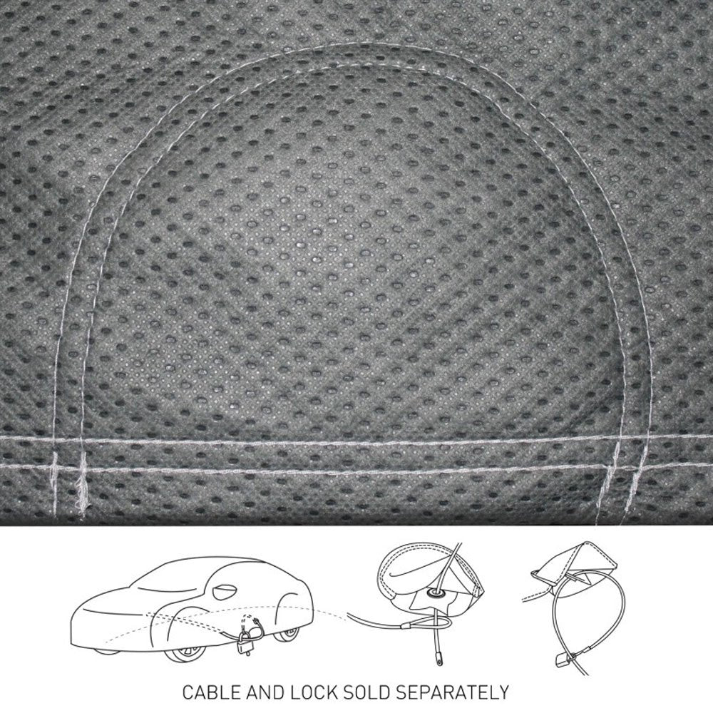 Coverking Uvccar2N98 Universal Fit Cover For Sedan Length 13.2 Ft. To 14.2 Ft. - Coverbond 4 Moderate Weather Outdoor (Gray)