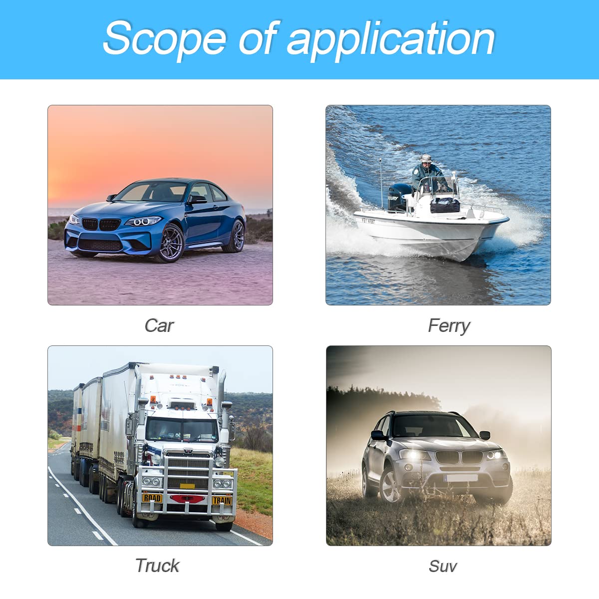 8sanlione 12V/24V Waterproof Car Cigarette Lighter Socket - Dustproof Power Outlet for Automotive, Boat, Motorcycle, ATV, RV, Truck (Orange)