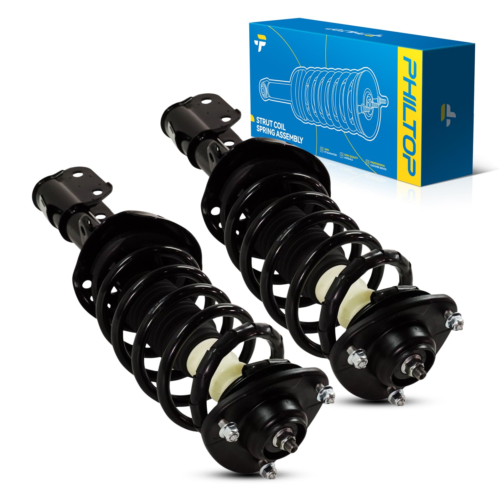 Philtop Front Complete Struts Shock Absorber For Odyssey 2008-2010, Quick Suspension 172541 172542, Struts With Coil Spring Asse