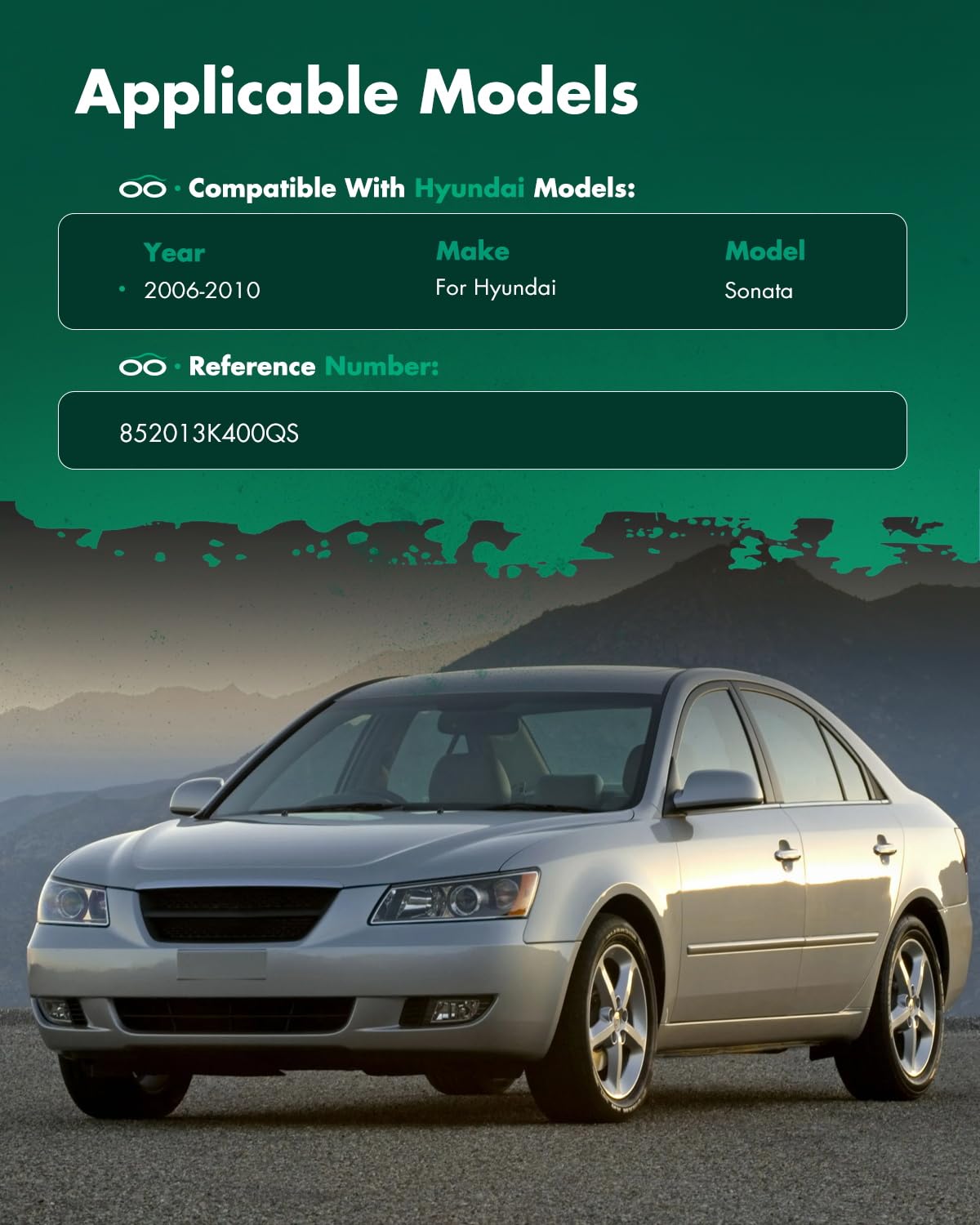 Scitoo Beige Left & Right Sides Car Sun Visor Assembly With Sunroof Fit For Hyundai Sonata 2005-2008