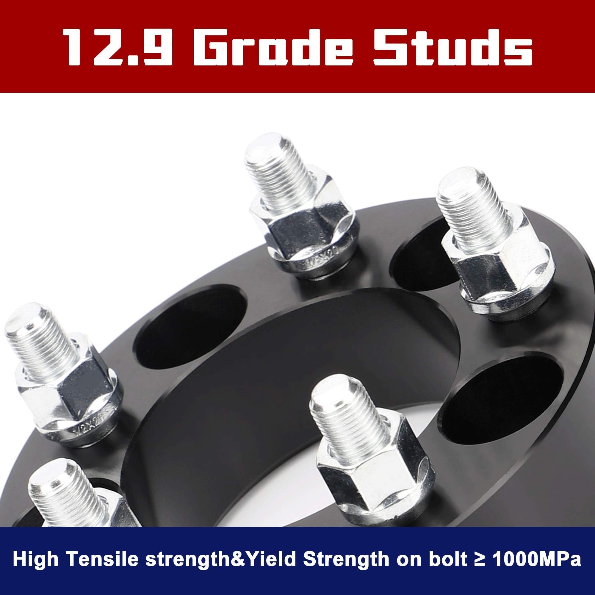 Flycle 1.5 Inch 5X4.5 Wheel Spacers For Tj Yj Xj Mj Kj Kk Zj, 1.5'' 5X114.3Mm Wheel Spacer For Wrangler Ranger Explorer Mustang Edge With 1/2-20 Studs 82.5Mm Center Bore