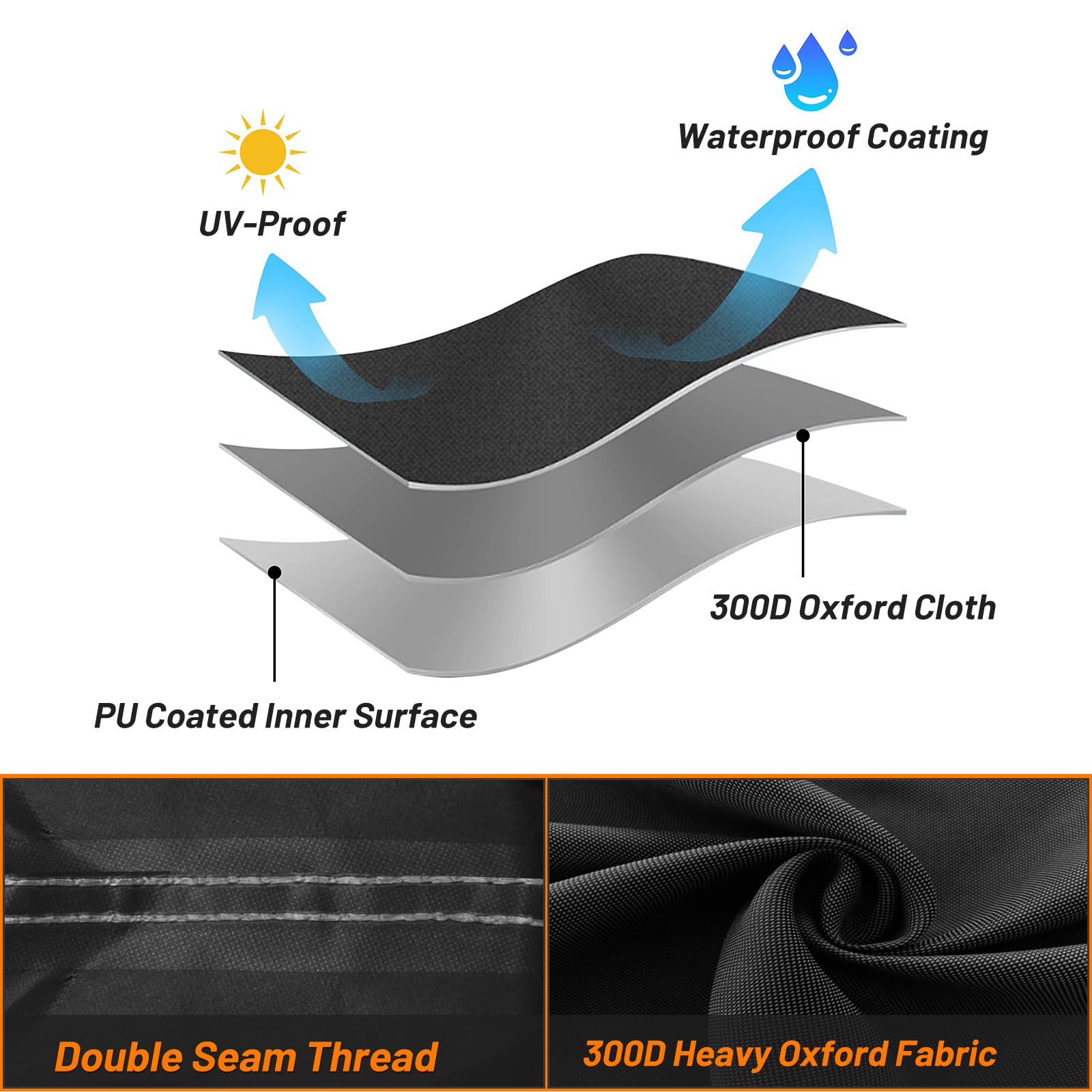 Autolion Waterproof Motorcycle Cover For Touring Models Harley Davidson Road King Road Glide Street Glide Electra Glide Low Ride