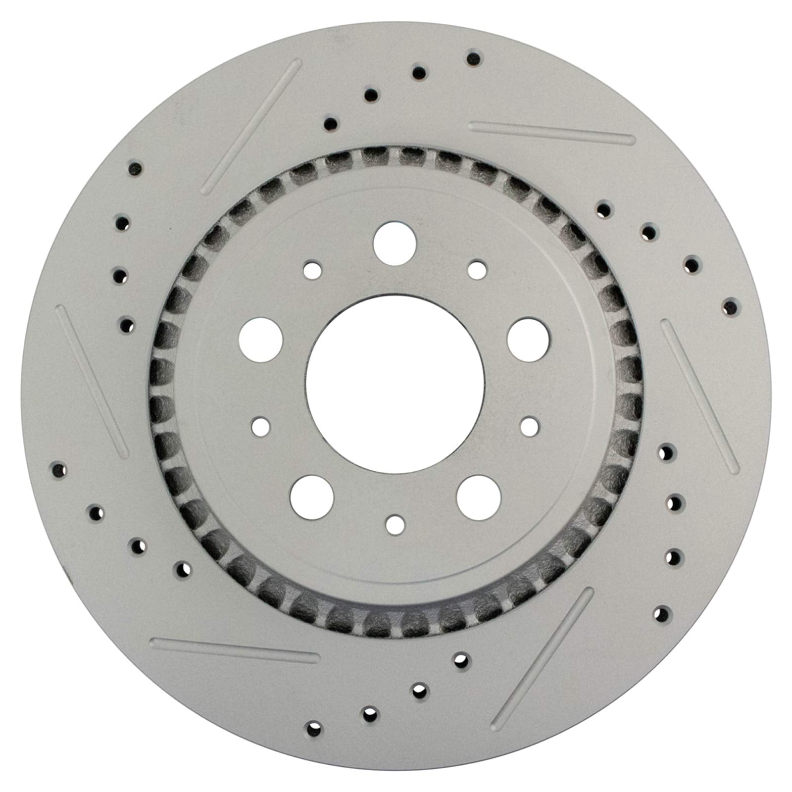 Trq Rear Performance Brake Rotors Set Premium G-Coated Compatible With 2003-2014 Volvo Xc90