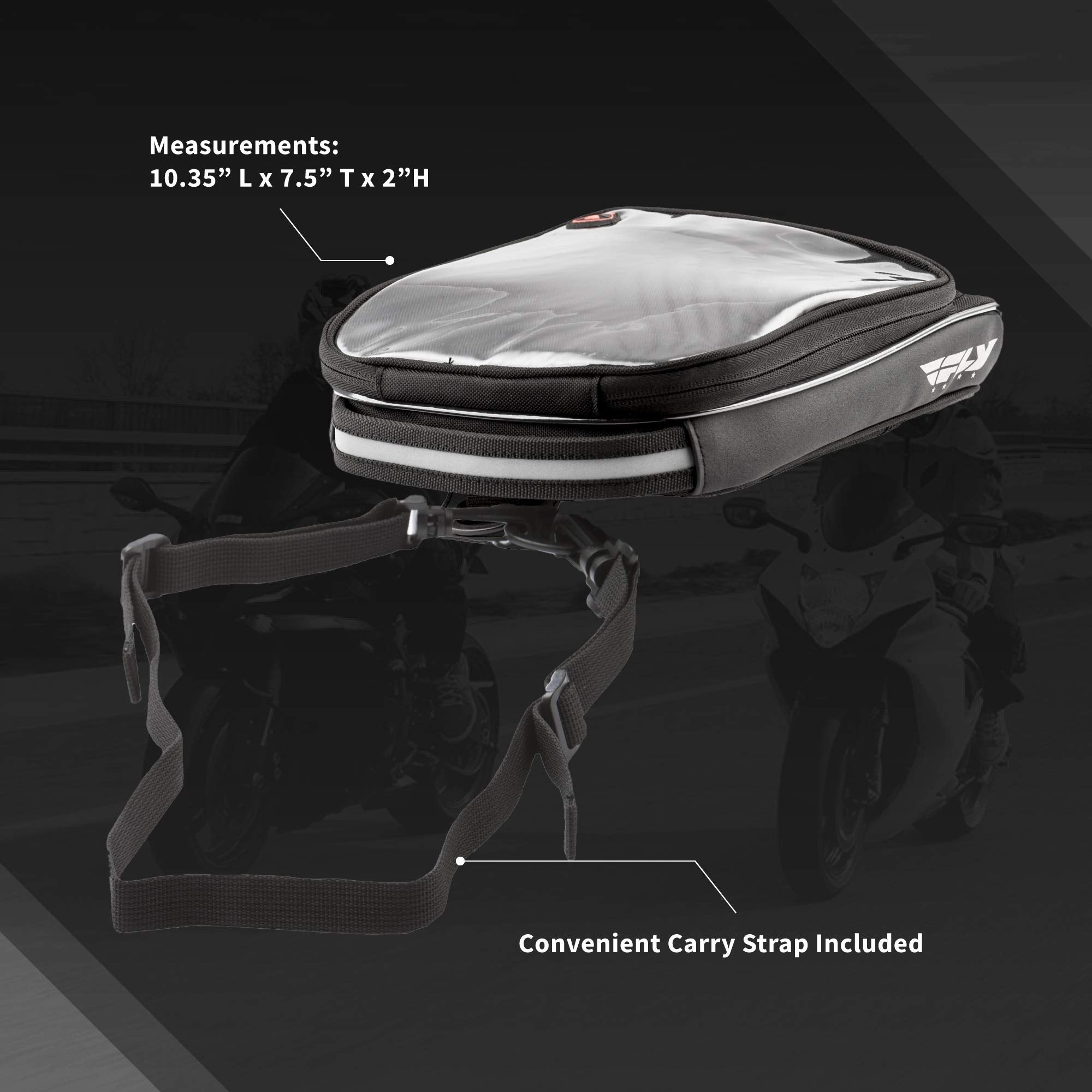 Fly Racing Street Mini Tank Bag (Black)