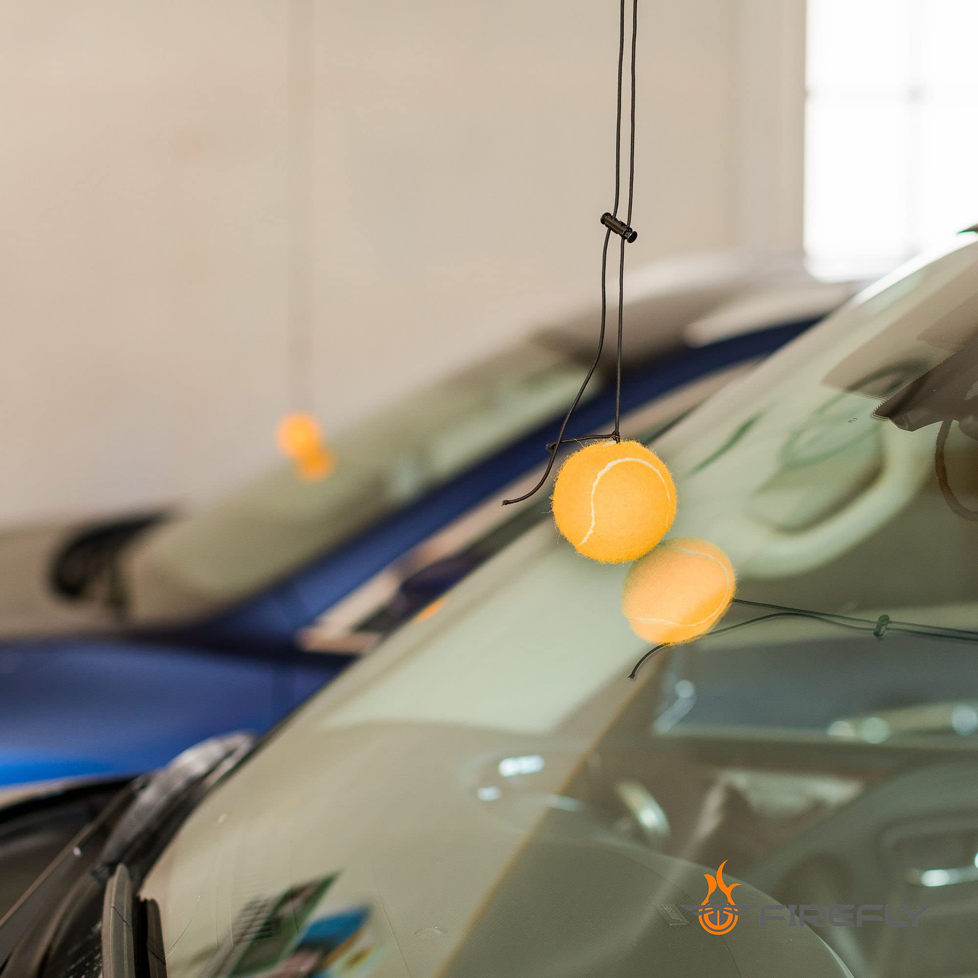 Firefly 4-Pack Garage Parking Guide Tennis Ball Car Stopper On A String Parking Aid Pack Of 4
