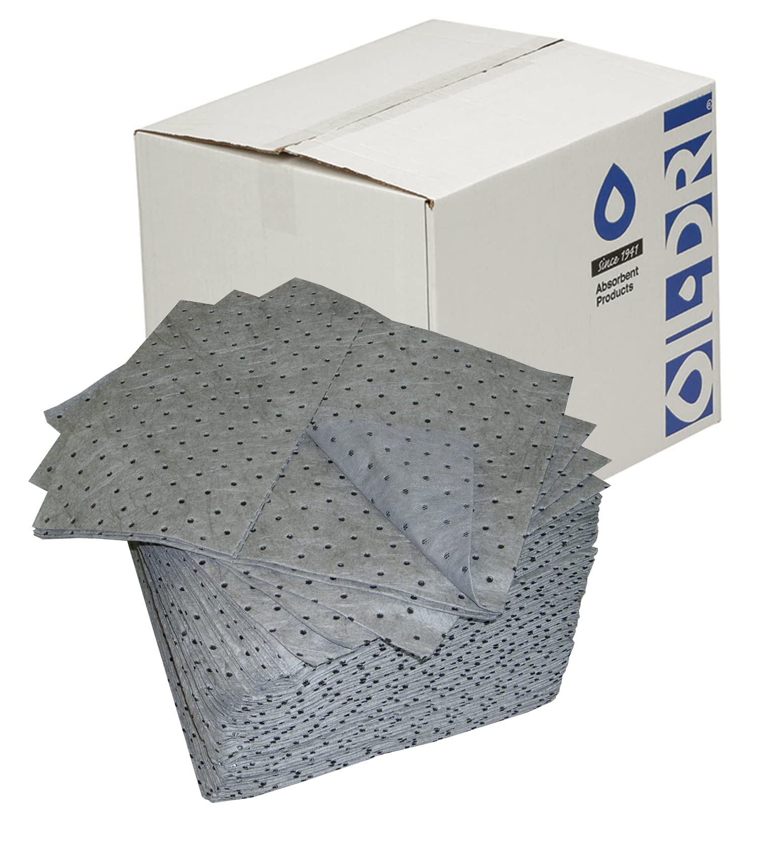 Oil-Dri L90902 15' W X 19' L Universal Heavy Weight Bonded Perforated Pads (100 Mats/Box)