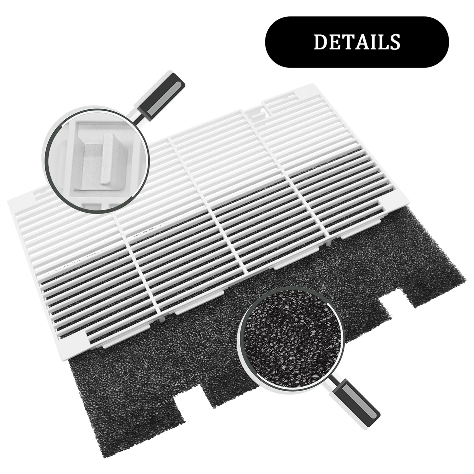Dianrui 2 Pcs Rv For Dometic A/C Vent Cover Replacement, Duo-Therm Air Conditioner Grille Replacement For Dometic 3104928.019 Wi