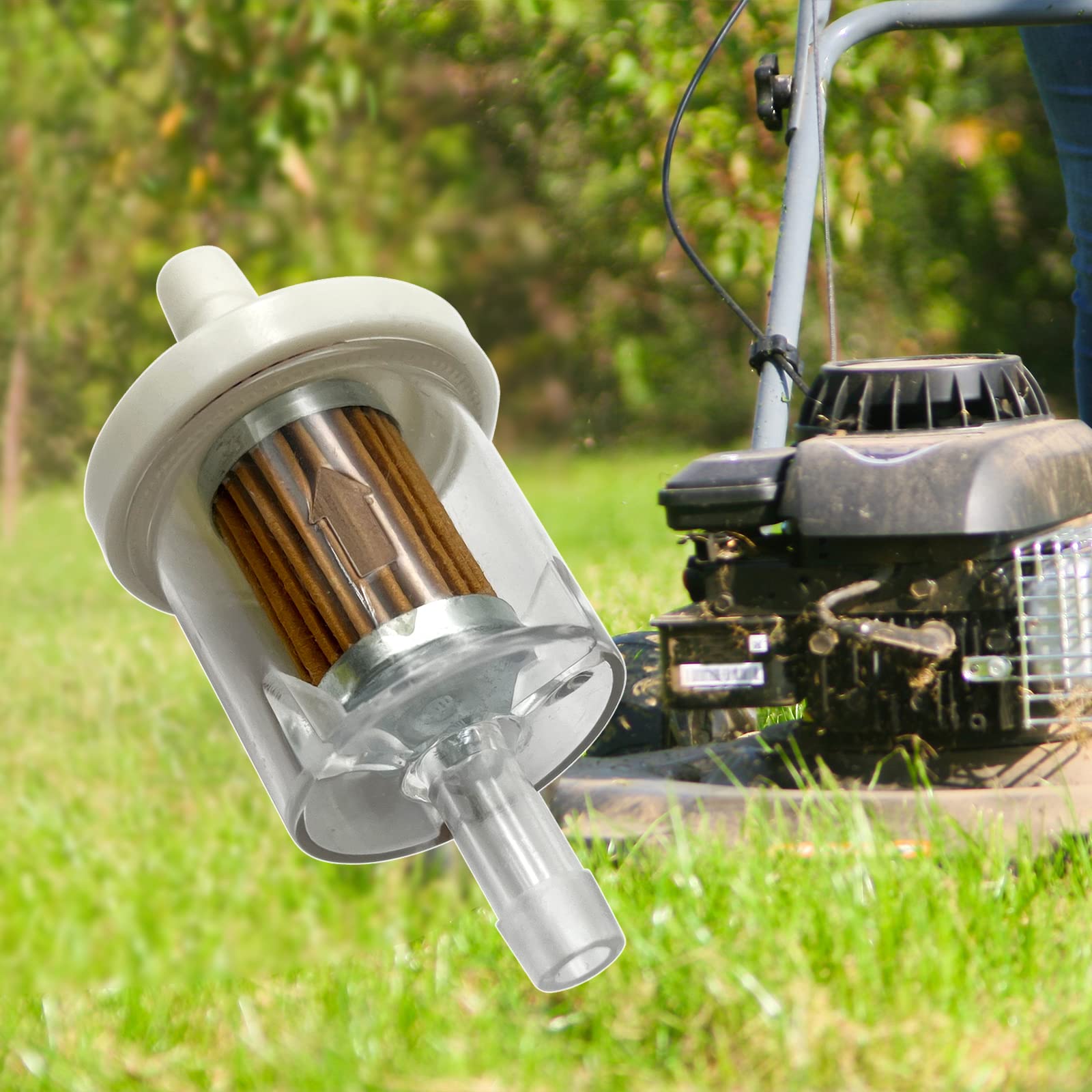 Replacement Fuel Filter For Bs 1/4 Inch Inline 40 Micron Fuel Filter Compatible With Kawasaki Fh430V