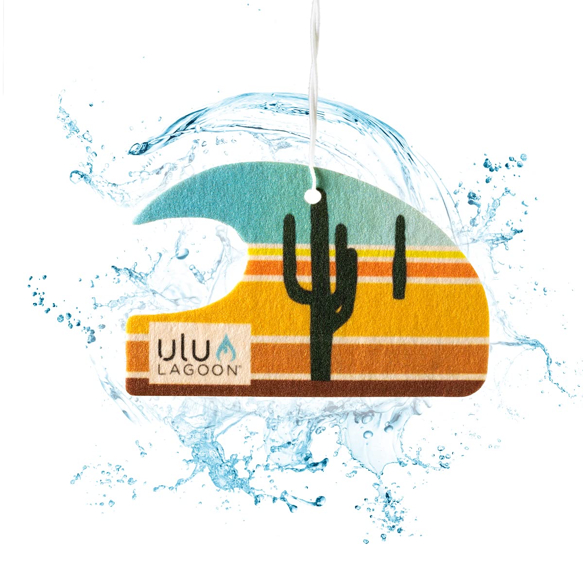 Ulu Lagoon Coconut Surf Wax Scent Mini Wave Air Freshener (Desert)