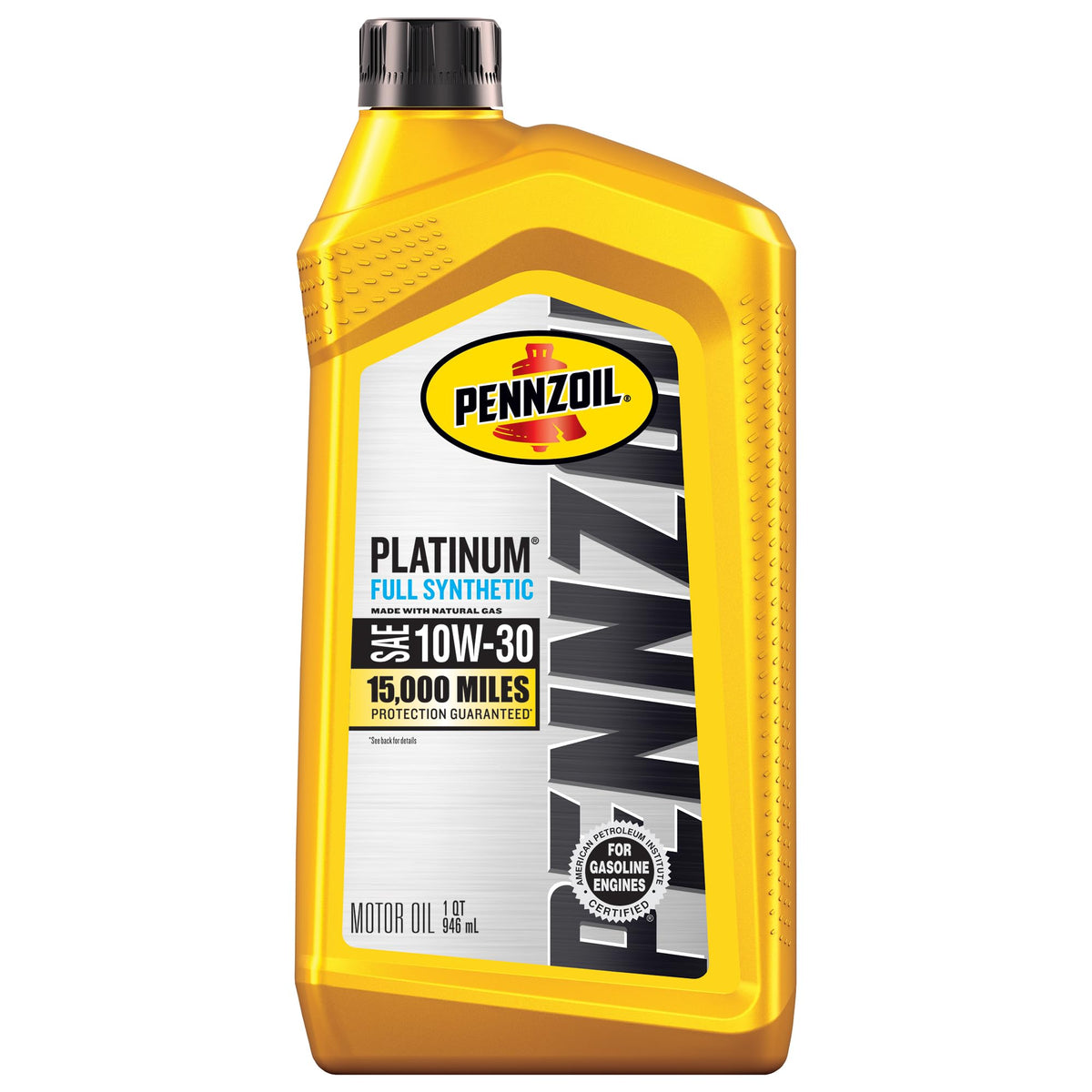 Pennzoil Platinum Full Synthetic 10W-30 Motor Oil, 1 Quart