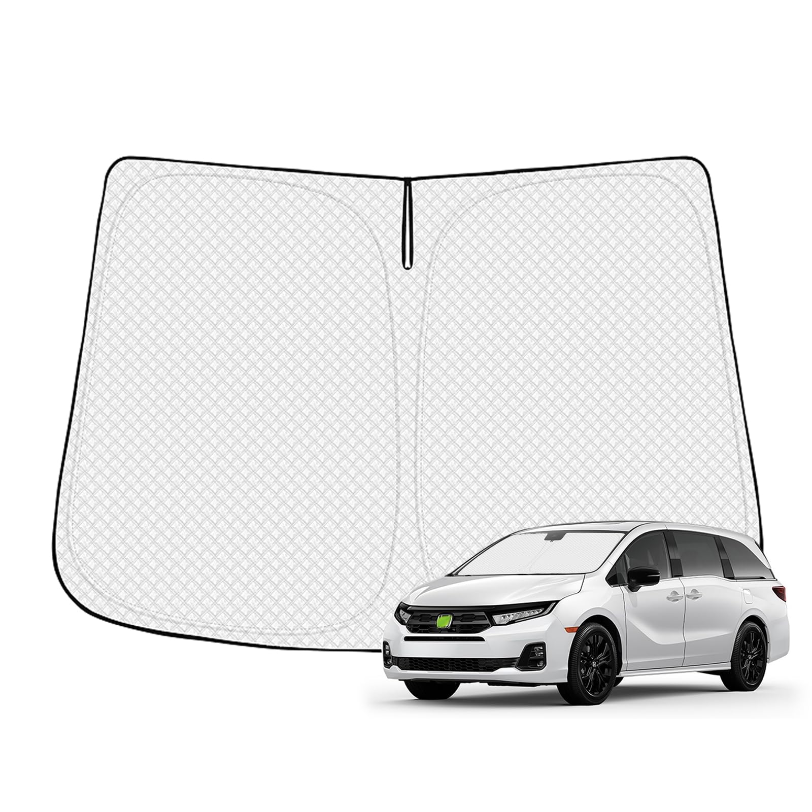 Canvcle Windshield Sun Shade For 2018-2025 Honda Odyssey Accessories Thicken 6-Layer Front Window Sunshade Cover Sun Visor Prote