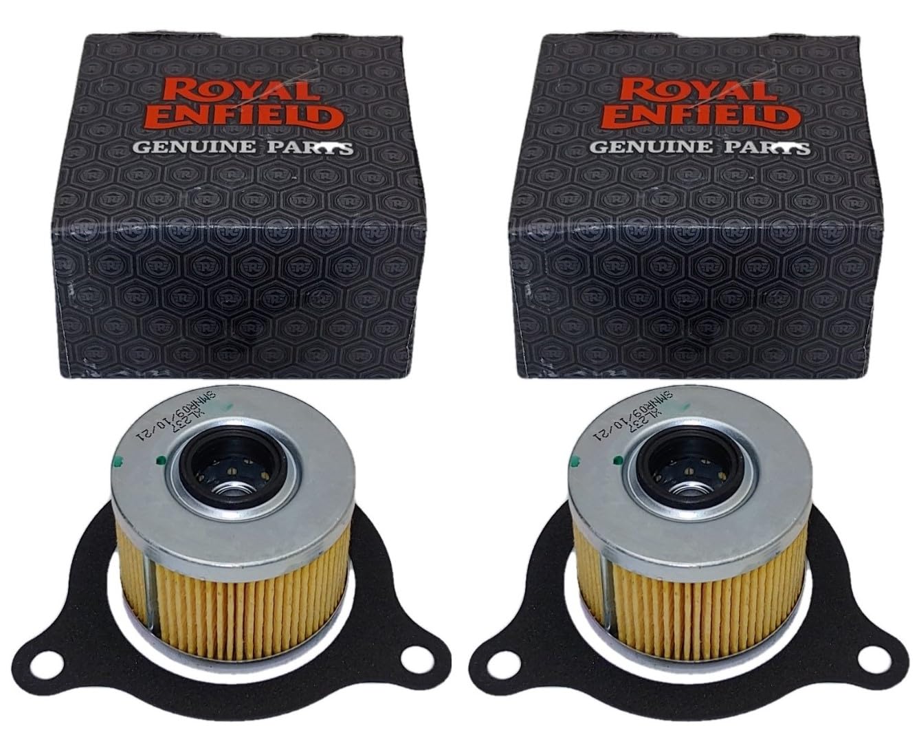 2 Royal Enfield Brand Oem Himalayan & Scram 411 Motorcycle Oil Filters And Seals 88864 Re Housing Gasket. Jl Missouri Parts & Misc.