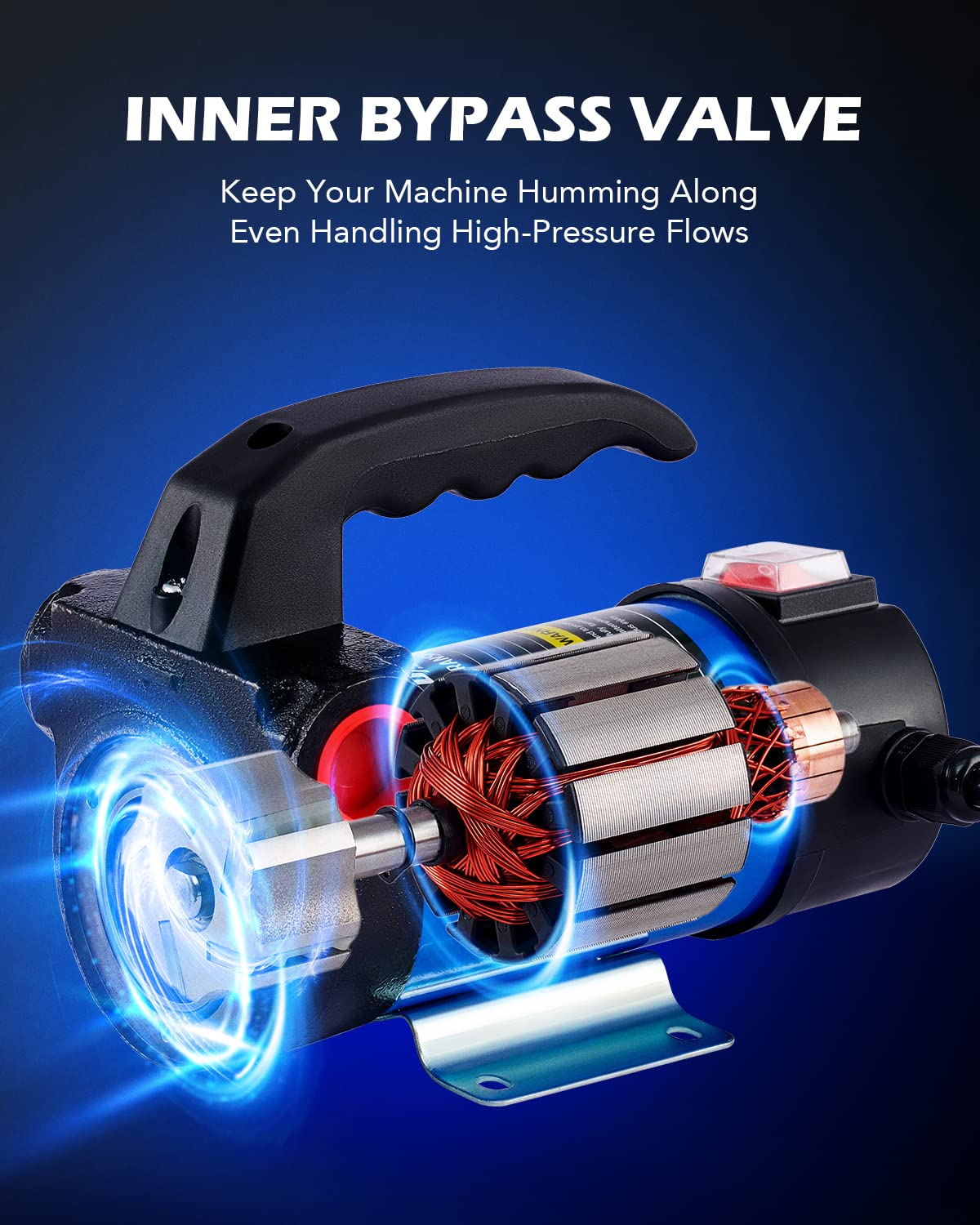 Orion Motor Tech Diesel Transfer Pump, 12 Volt Fuel Transfer Pump Dc 10Gpm Diesel Pump For Transferring Diesel, Kerosene, Machin