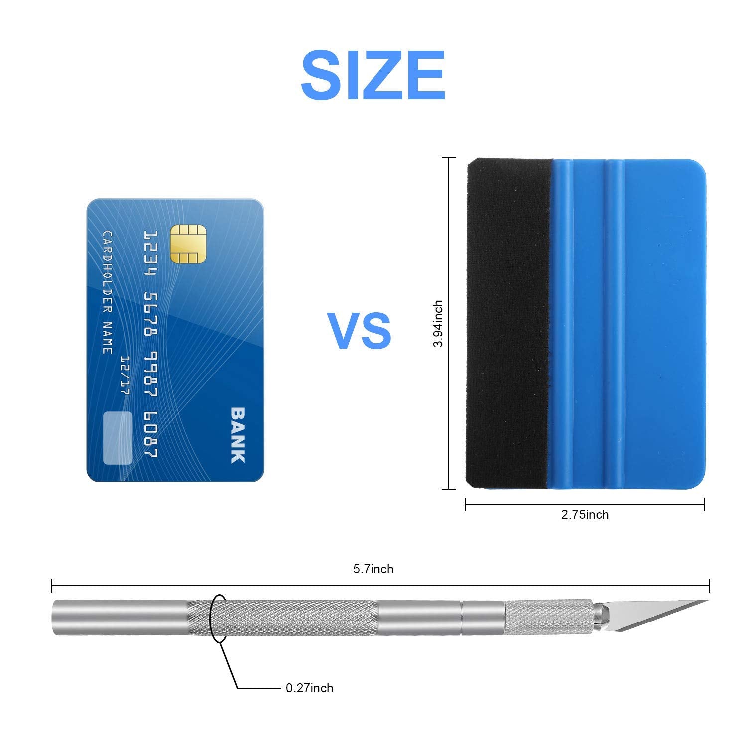 Gissvogeek Car Window Film Tinting Tools, Vinyl Wrap Kit, Precut/Auto Window Tint Tool Kit, Window Tint Installation Kit, Wallpa