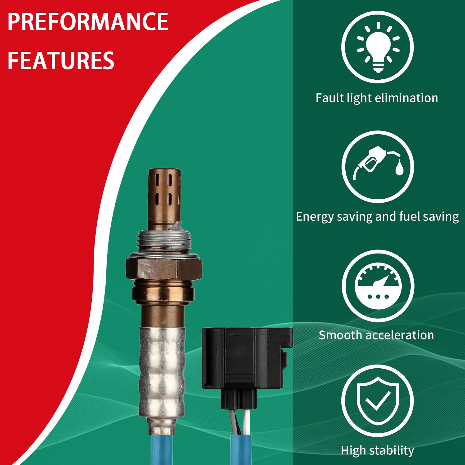 Necatuo 234-4380 Downstream O2 Oxygen Sensor Heated Air Fuel Ratio Compatible With Nissan Altima Maxima Murano 350Z 370Z Cube Ro