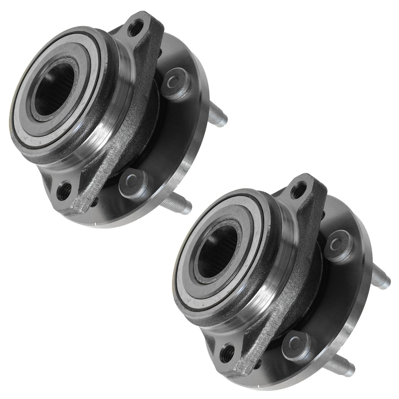 Trq Front Wheel Hub Bearings Assembly Set Compatible With 1998-2003 Ford Windstar