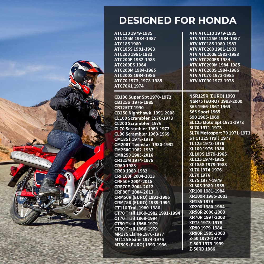 Alpha Rider Steering Stem Bearing Rebuild Kit for Honda CT90 CL70 SL70 XL70 XR100 CL90 ATC200 ATC70 Z50 ATC185 Mini Trail Bearin