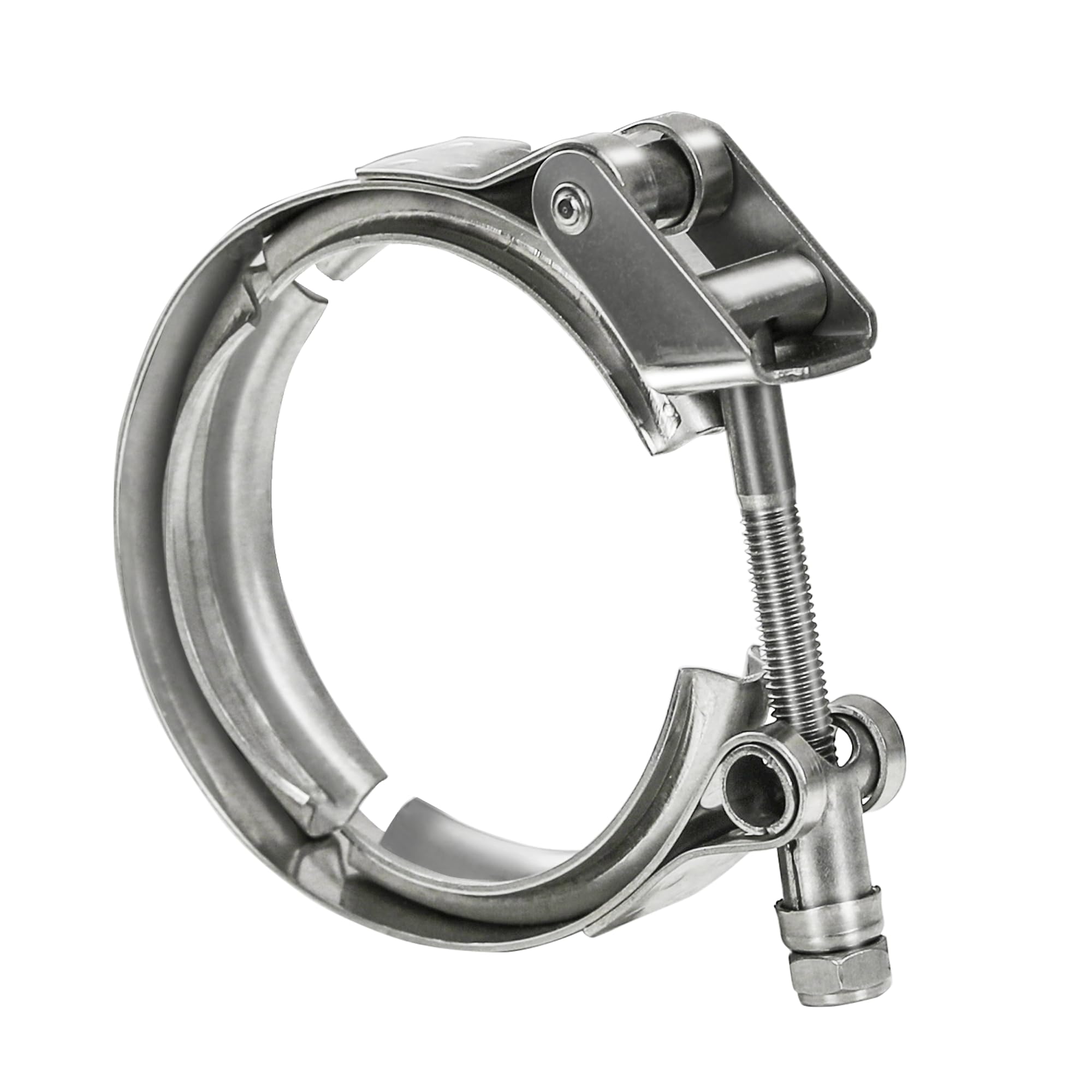 Wysiwyka 4 Inch Quick Release V Band Clamp-Stainless Steel_304 For Exhaust Pipe Flange Clamp Kit 1 Pack