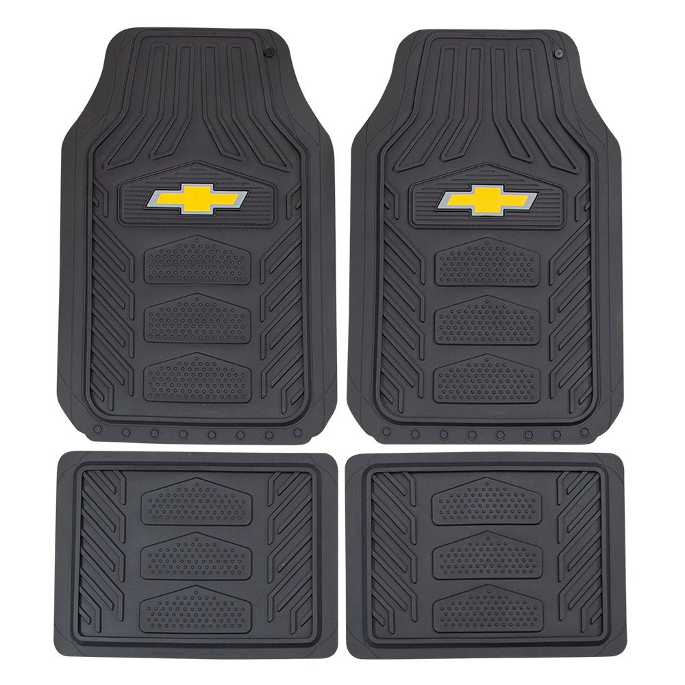 Plasticolor Chevrolet Weatherpro 4 Piece Floor Mats Set, Floor Mats By Plasticolor (001664R03), Black, One Size