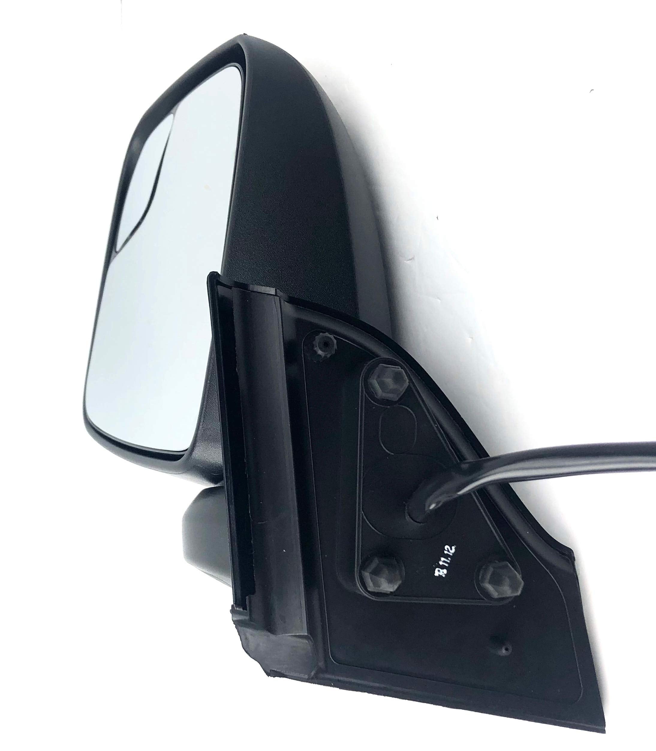 Spieg Ni1320246 Driver Side Mirror Replacement For 2013-2020 Nissan Nv200, 2015-2018 Chevrolet City Express | Left Side View Mirror Assembly Power Adj Heated Glass Spotter | Textured Cover 5 Pins