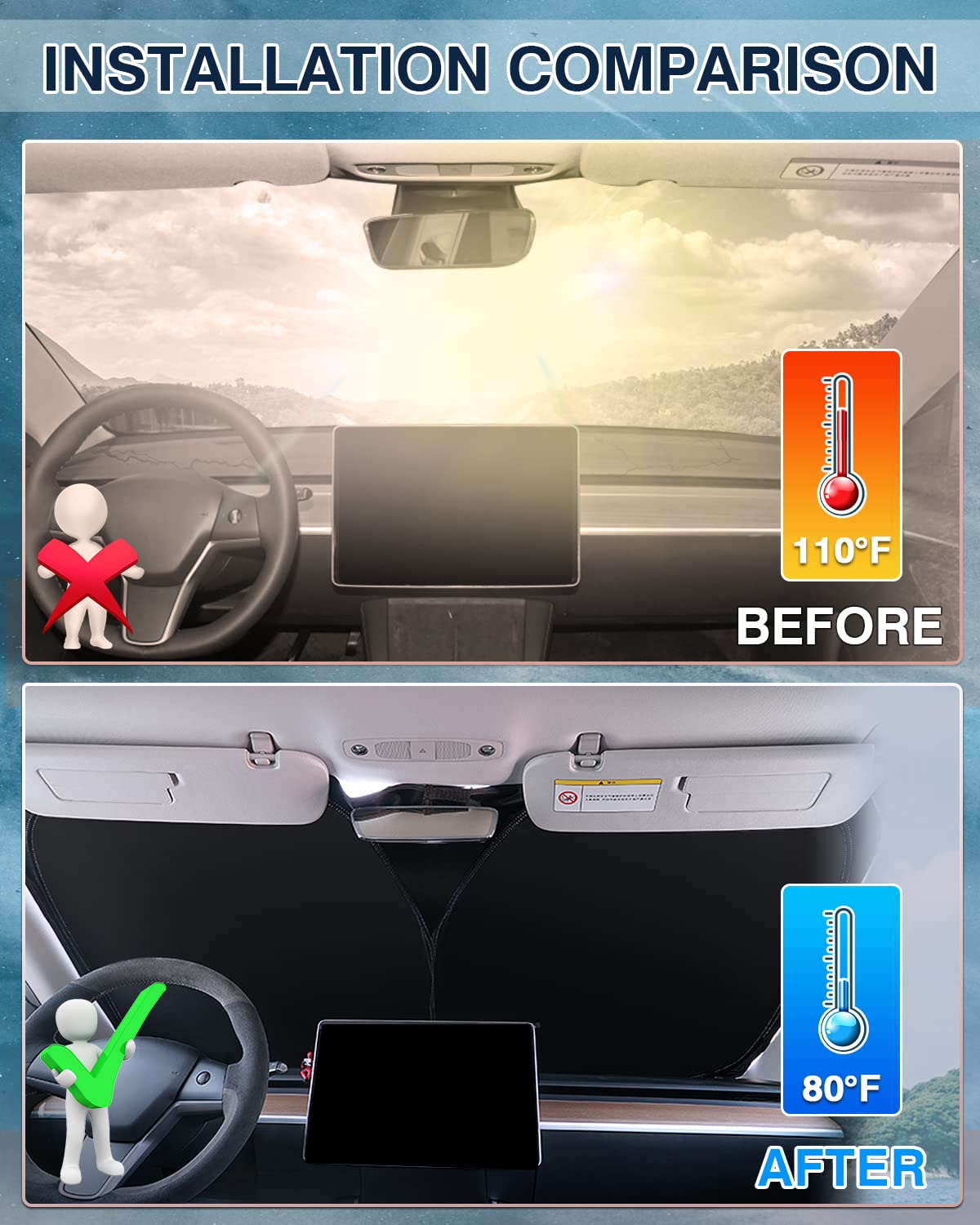 Karltys Windshield Sun Shade For 2022-2024 2025 Lexus Nx Nx250 Nx350 Nx350H Nx450H+ Accessories, Upf50+ Reflective Front Window