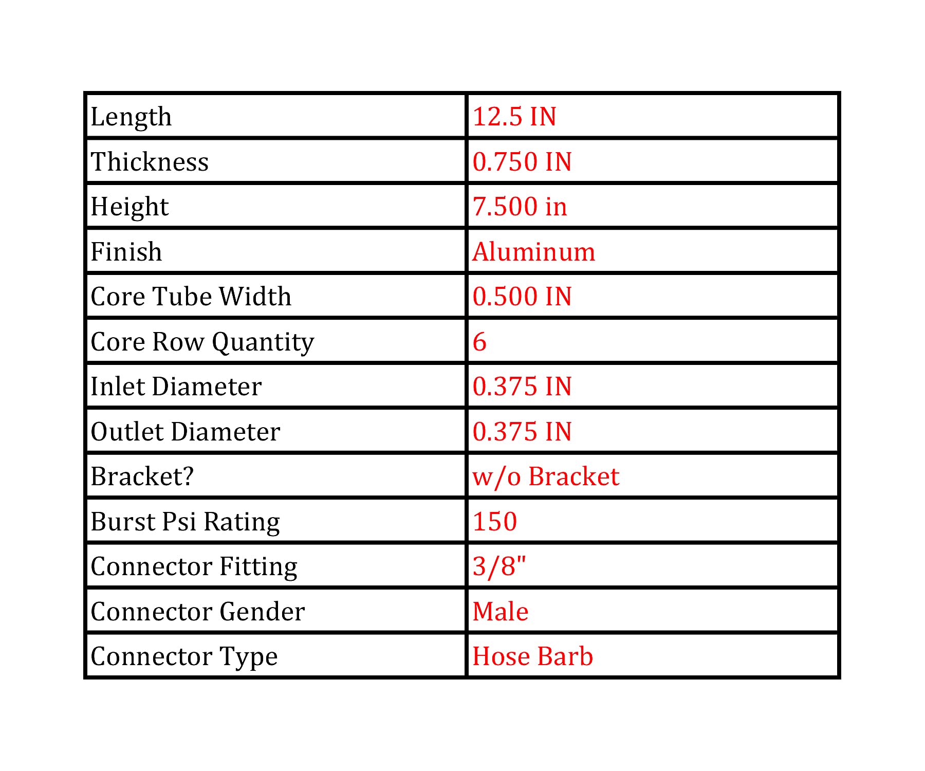 Four Seasons 53001 Ultra-Cool Transmission Oil Cooler 12.5&quot; X 7.5&quot; X 0.75&quot;