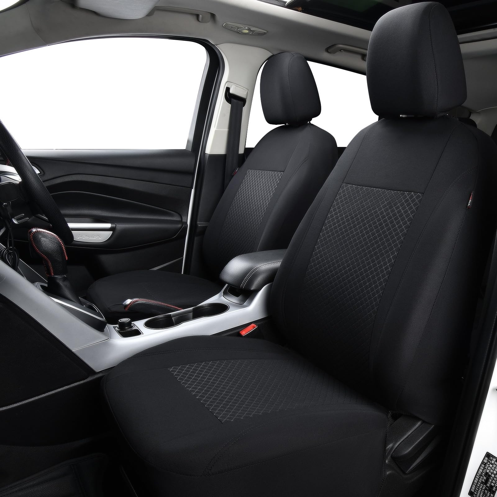 Flying Banner car seat Covers Full Set Velvet Cubic Stamp Breathable Rear Bench Split Black Gray Beige tan 40/60 50/50 60/40 (Fu