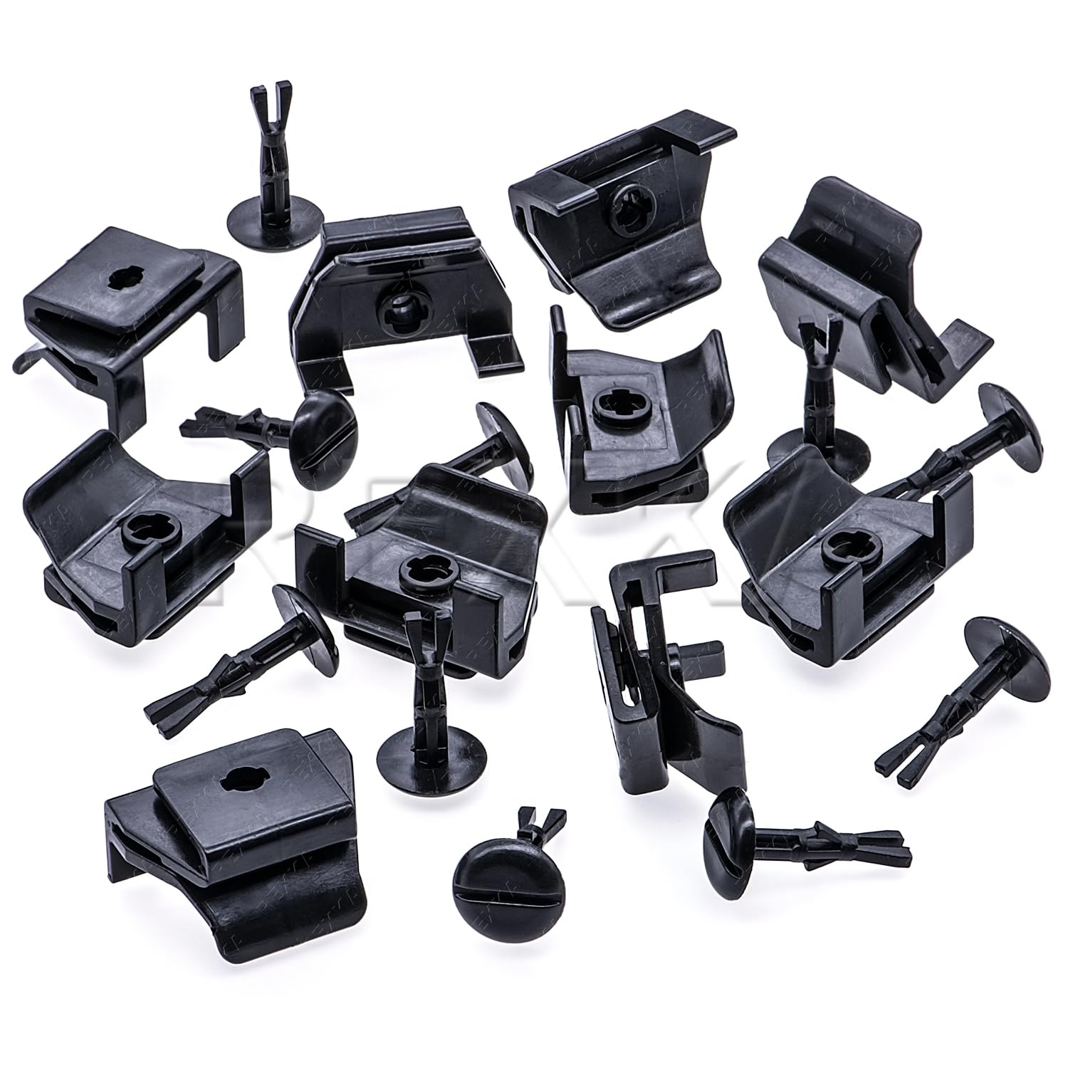 Rexka 10 Sets Front Fender & Bumper Cover Clip & Pin Set For Toyota Lexus 53879-58010 47749-58010 Avalon Camry Corolla Highlande