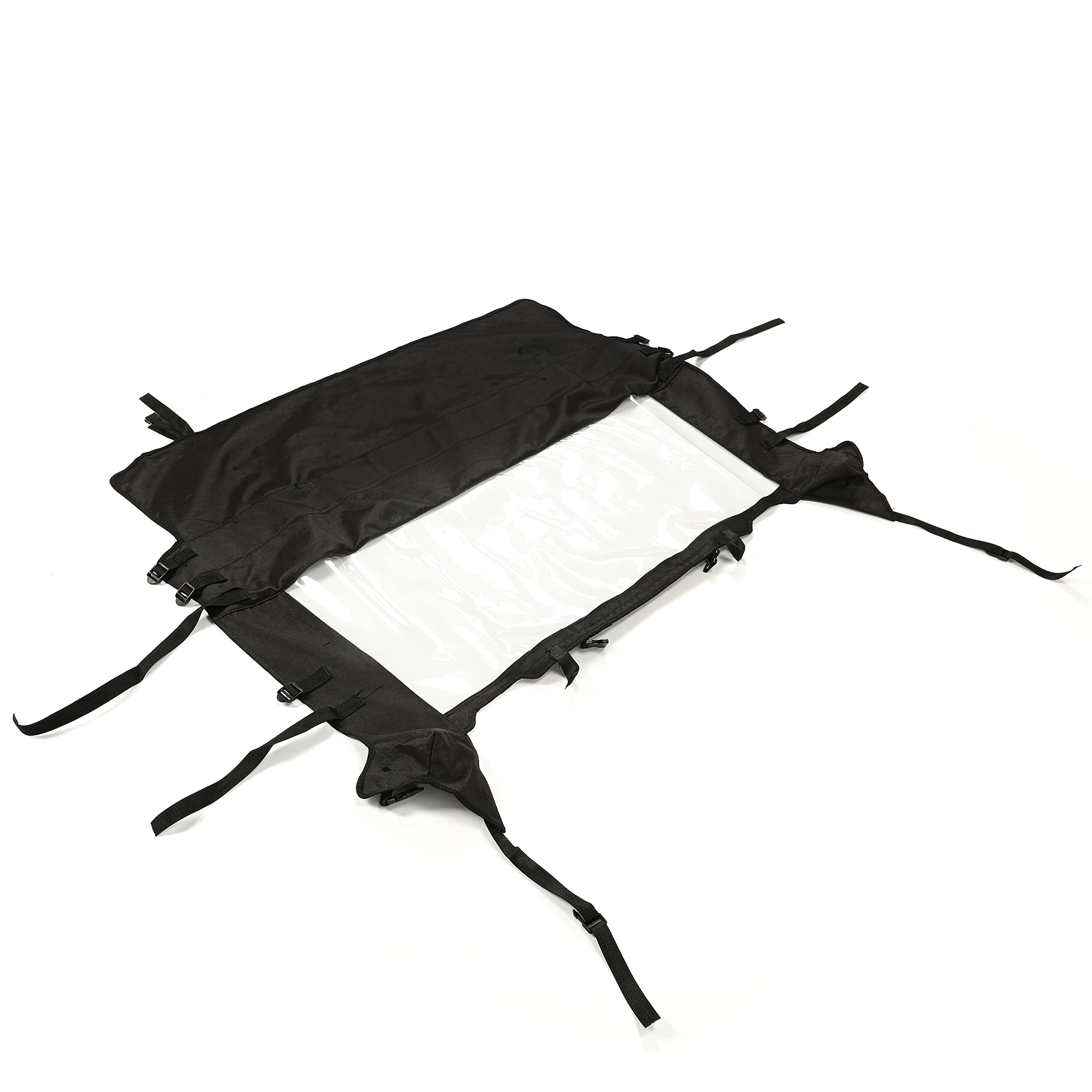 HECASA Rear Windshield Compatible with 2014-2022 Polaris RZR 900 1000 XP 4 Turbo EPS Trail Full Rear Windscreen Soft Windproof B