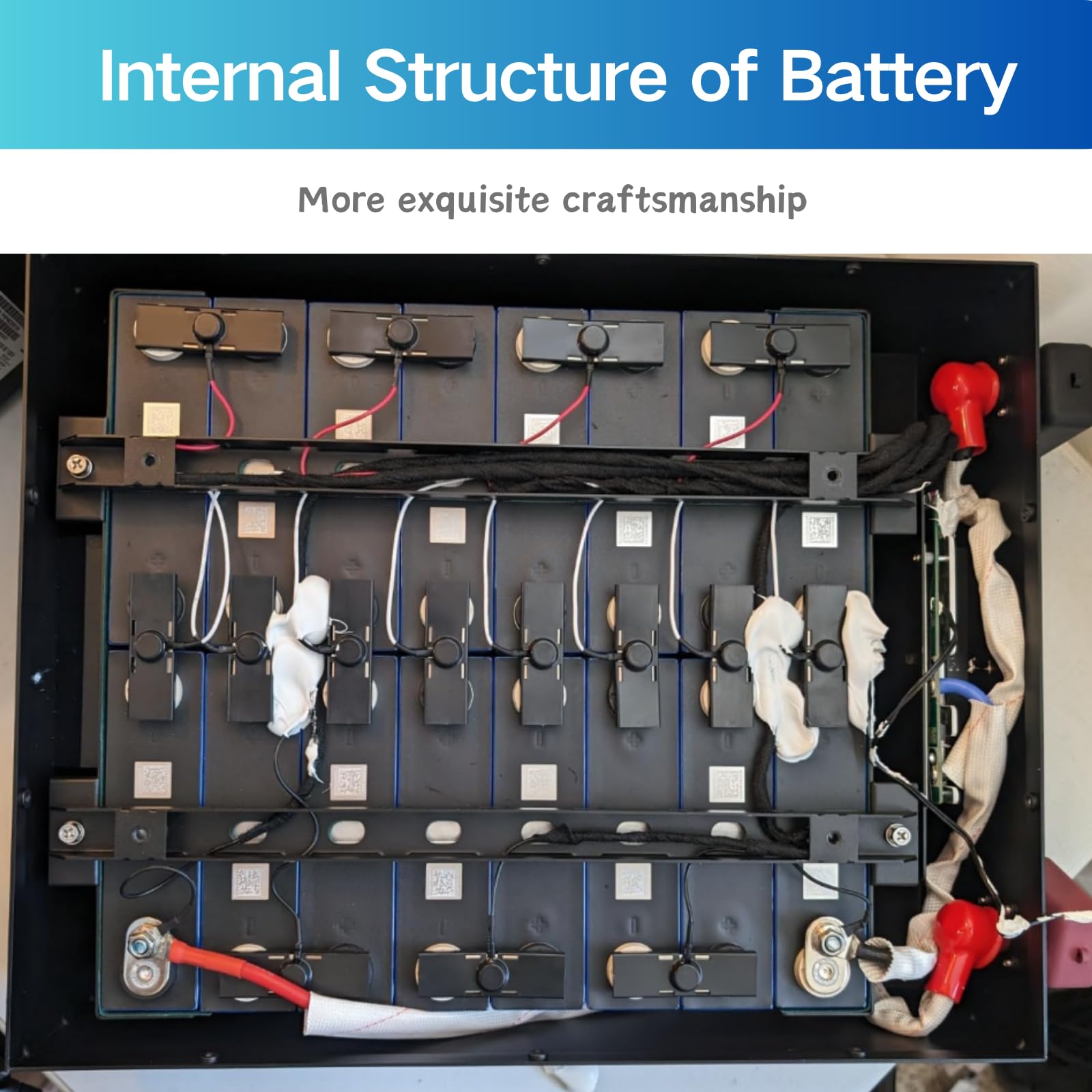 Dc House 48V 50Ah Lifepo4 Golf Cart Battery, Built-In 100A Bms-2C,Suitable For Both Club Car, Yamaha Golf Carts, Lithium Battery Perfectly For Ryobi Mowers, Trolling Motor, Off-Grid Solar System