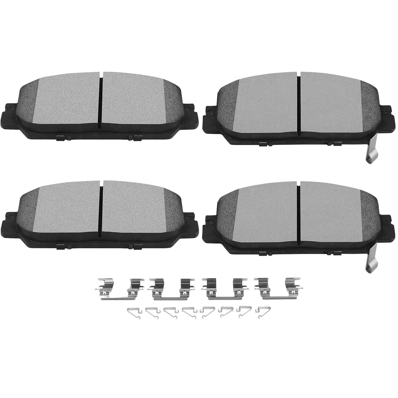 Scitoo D2036 Ceramic Brake Pads Set - Front W/Hardware Replacement For Honda Clarity 2017-2021, Cr-V 2017-2023, Hr-V 2023