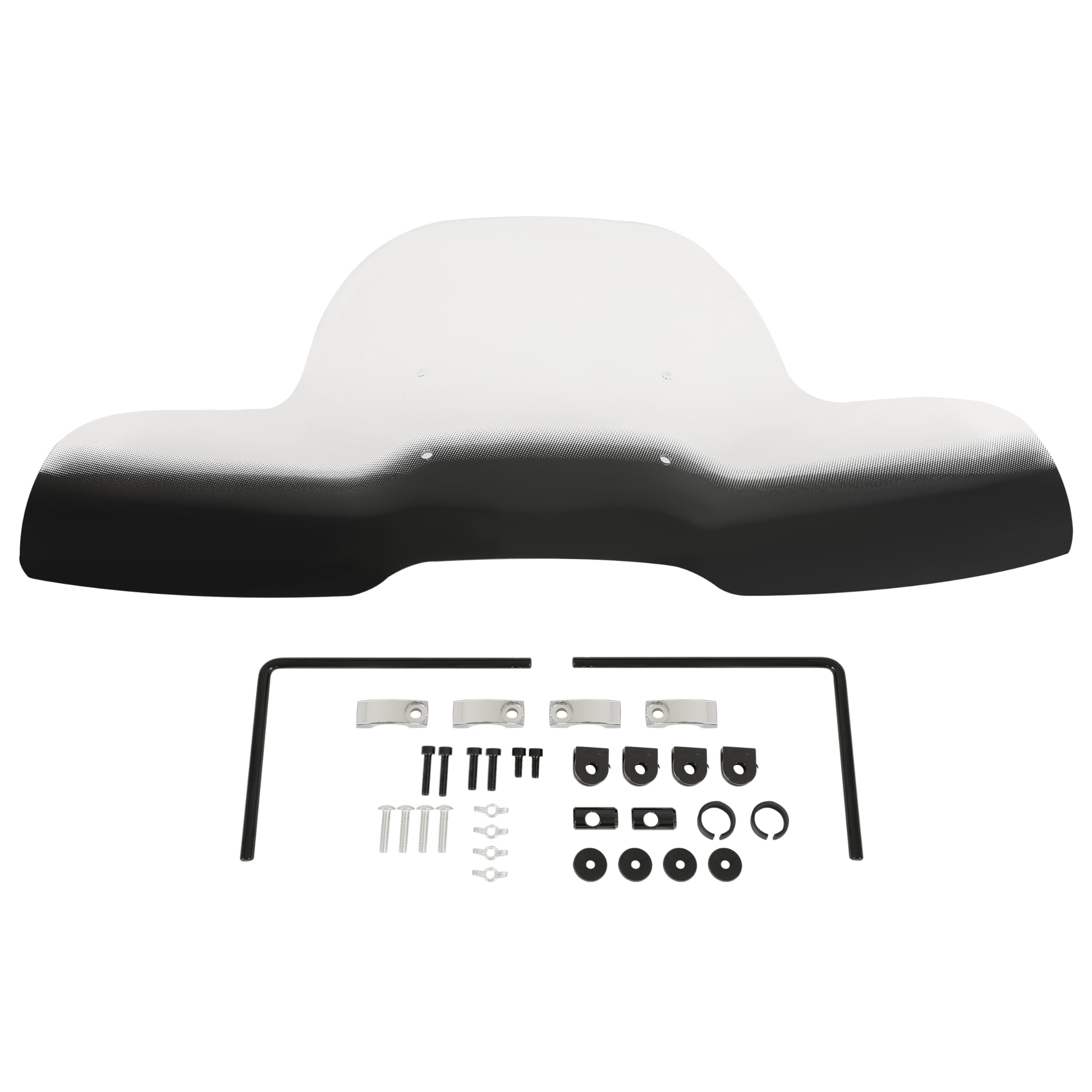 Kuafu Atv Windshields & Windscreens Universal Compatible With Polaris Arctic Cat Honda Yamaha Can-Am Kawasaki Harley Davidson Models