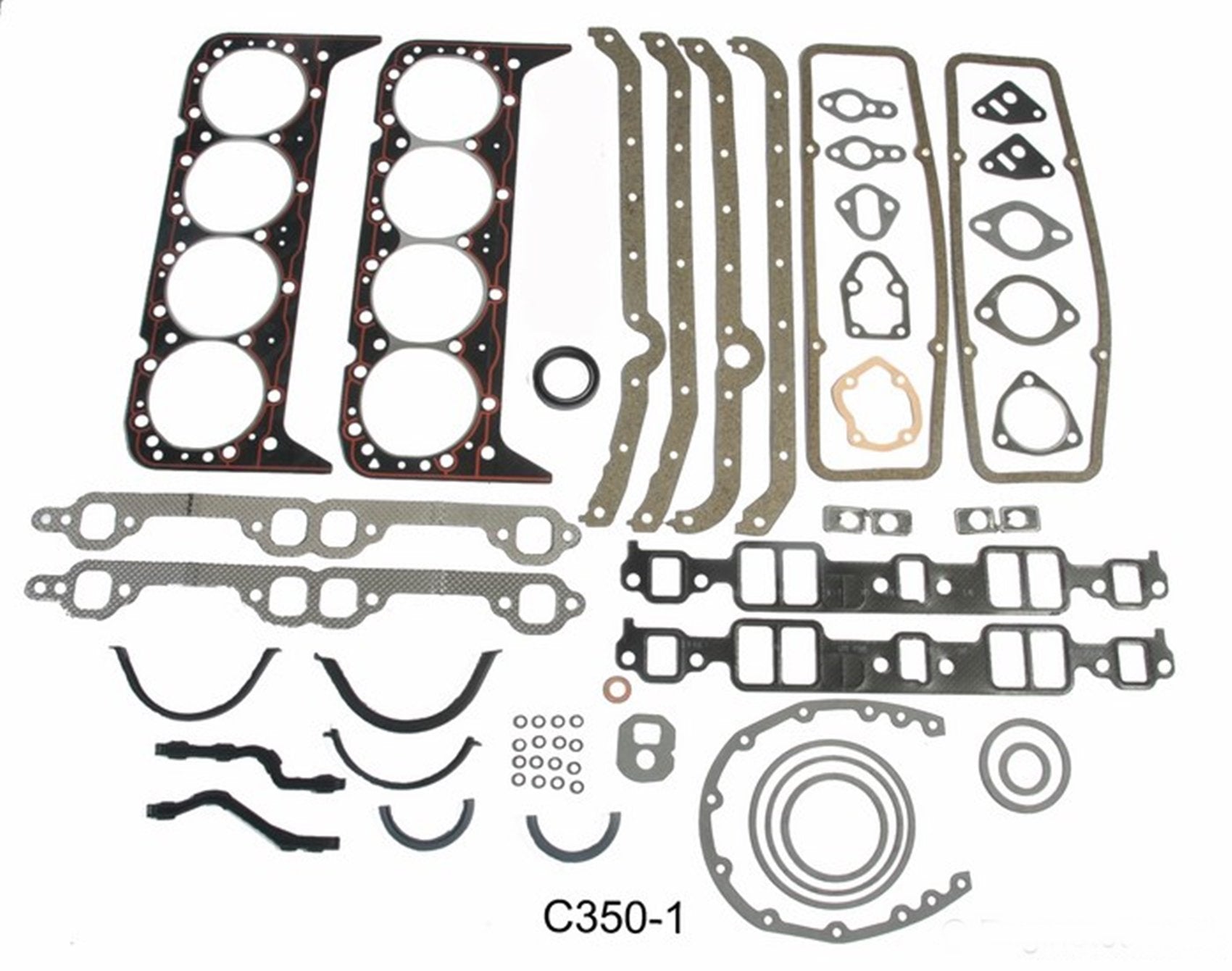 Engine Re-Ring Re-Main Kit Fits: 1967-1985 Chevrolet Sbc Gm 350 5.7L Ohv V8 (Truck & Cars)