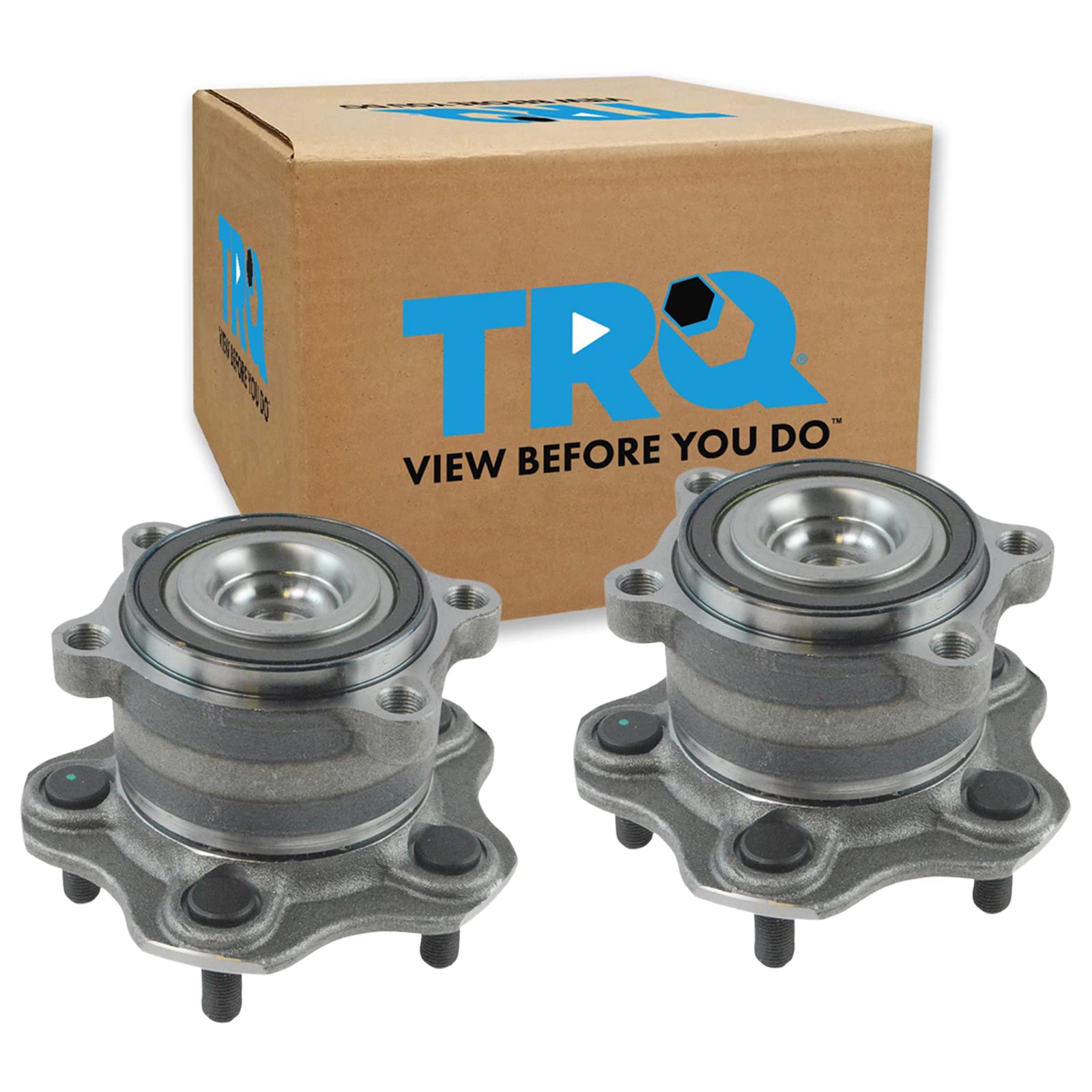 Trq Rear Wheel Hub Bearings Assembly Set Compatible With 2009-2014 Nissan Murano 2011-2017 Quest