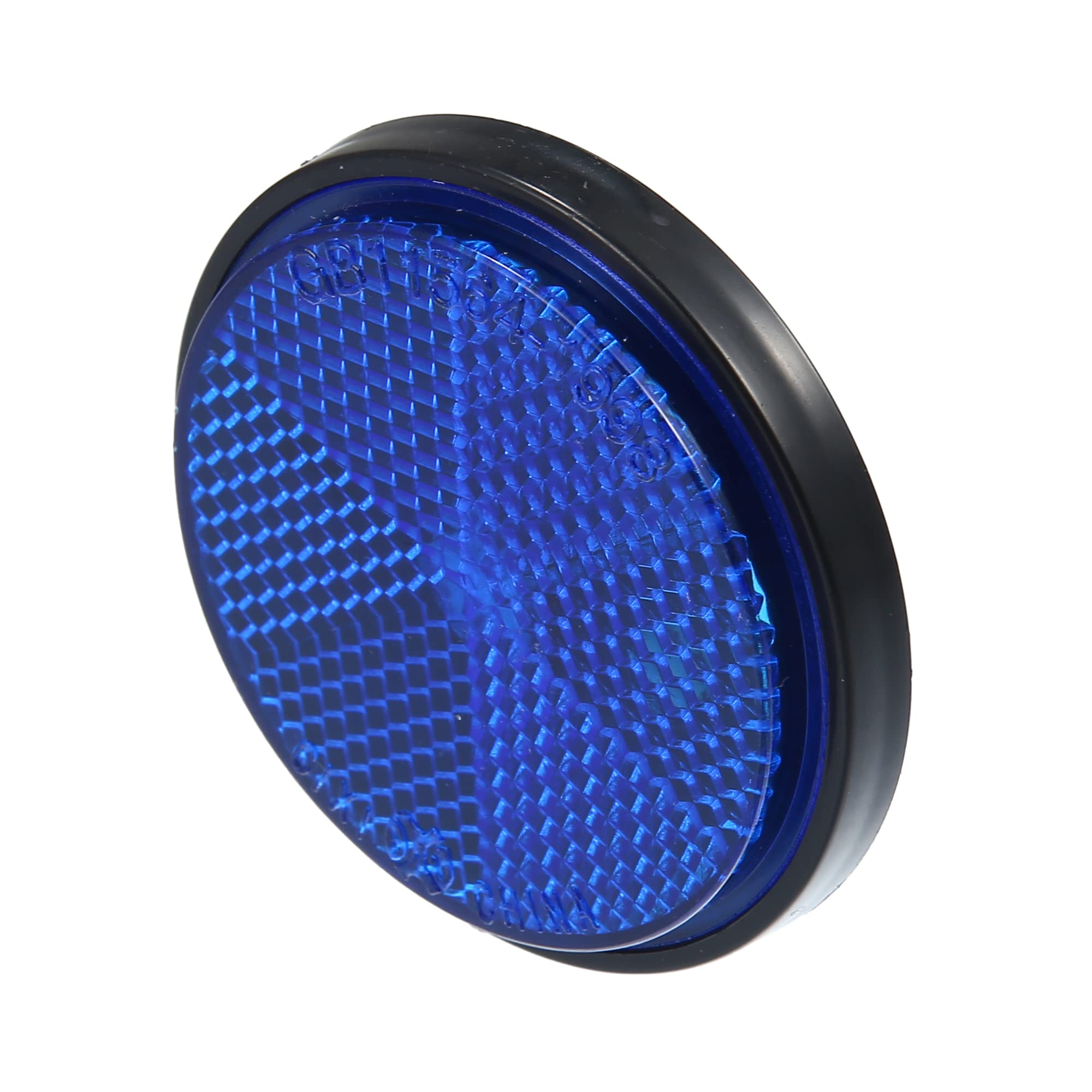 X Autohaux 10 Pcs Universal Round Shape Reflector For Motorcycle Garbage Cans Car Trailer Truck And Bike Blue