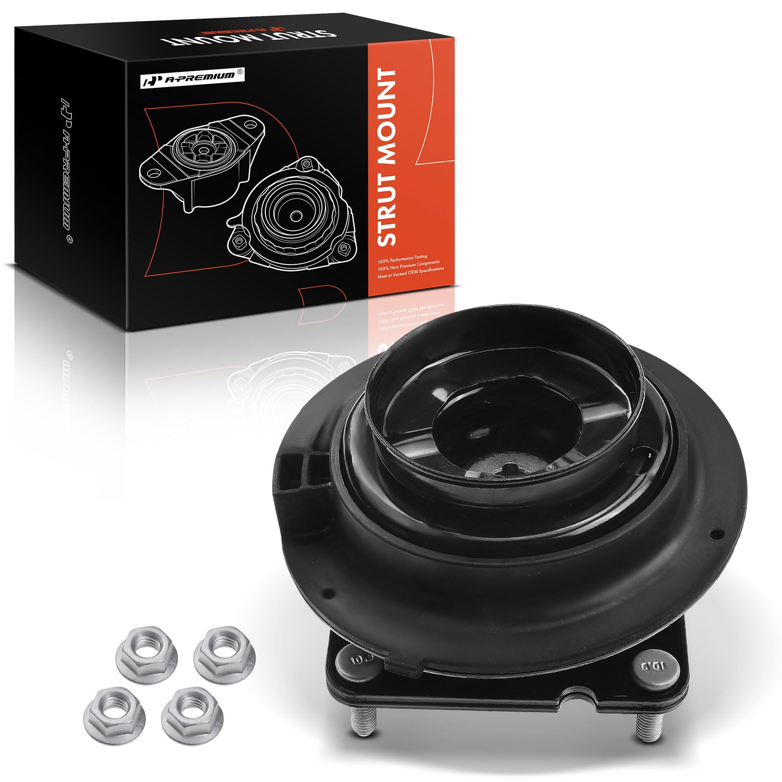 A-Premium Front Driver Or Passenger Side Suspension Strut Mount Compatible With Ford Edge Mustang 2011-2014 Lincoln Mkx 2011-201