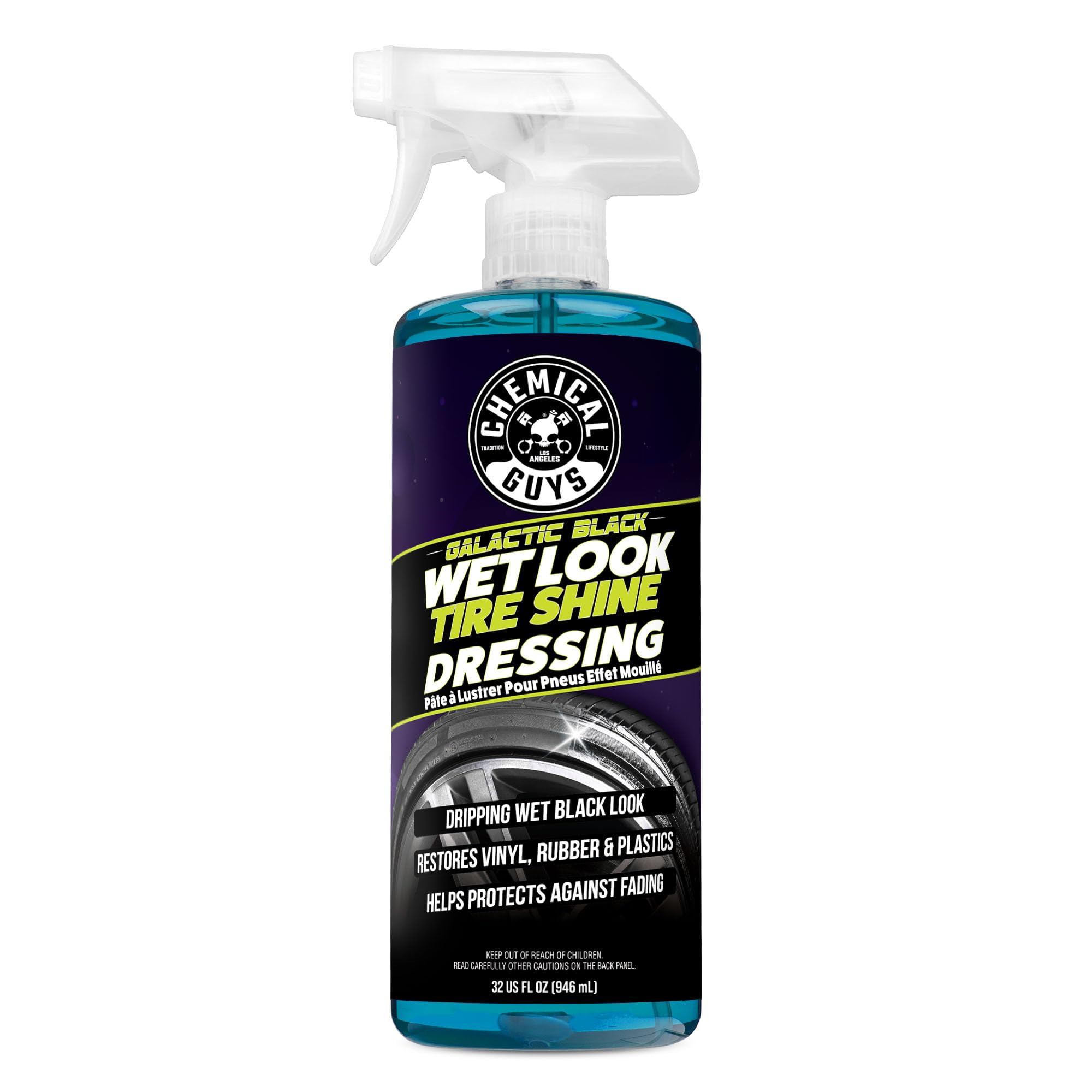 Chemical Guys Galactic Black Wet Look Tire Shine Dressing, For A Whole New Level Of Shine And Depth Of Black, Safe For Cars, Tru