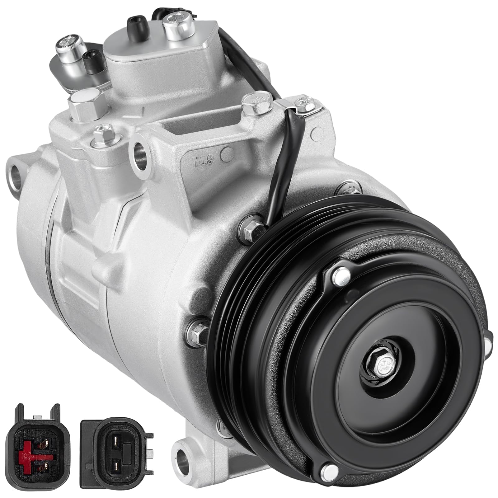 BDFHYK DG9Z19703C Air Conditioning A/C Compressor with Clutch Compatible with Ford Edge L4 2.0L 2016-2018, Fusion L4 2.0L 2.5L 2