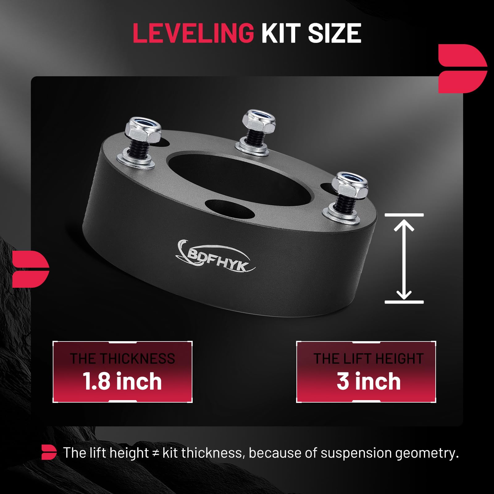 Bdfhyk 3'' Front Leveling Lift Kit Compatible With 2007-2022 Silverado/Avalanche/Gmc Sierra/Suburban 1500/Yukon/Tahoe 2Wd/4Wd Fr