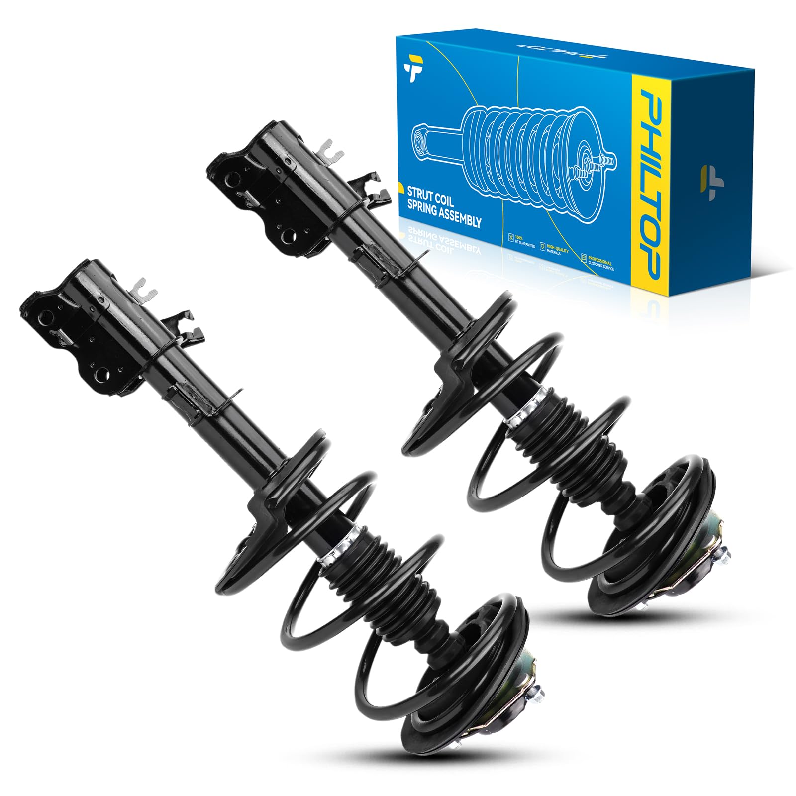 Philtop Front Struts For Fx35 2003 2004 2005 2006 2007 2008, Shock Absorber Complete Suspension 172370+172369, Struts With Coil