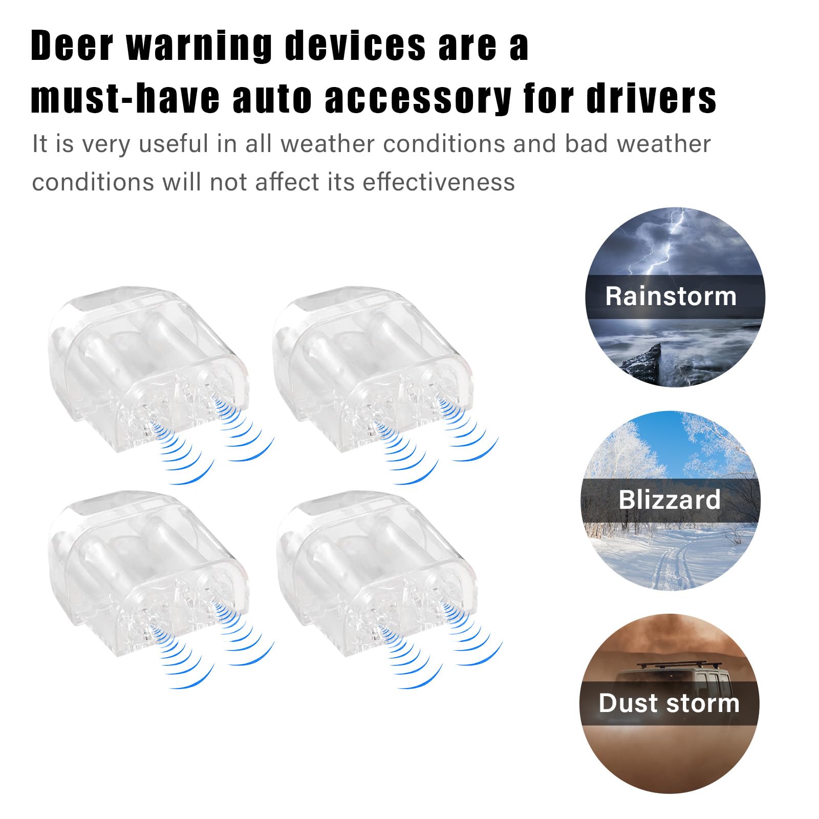 Ohleats 2Pcs Deer Whistles For Car, Automotive Save A Deer Whistles To Avoid Collisions, Vehicle Deer Warning Devices Horn Senso