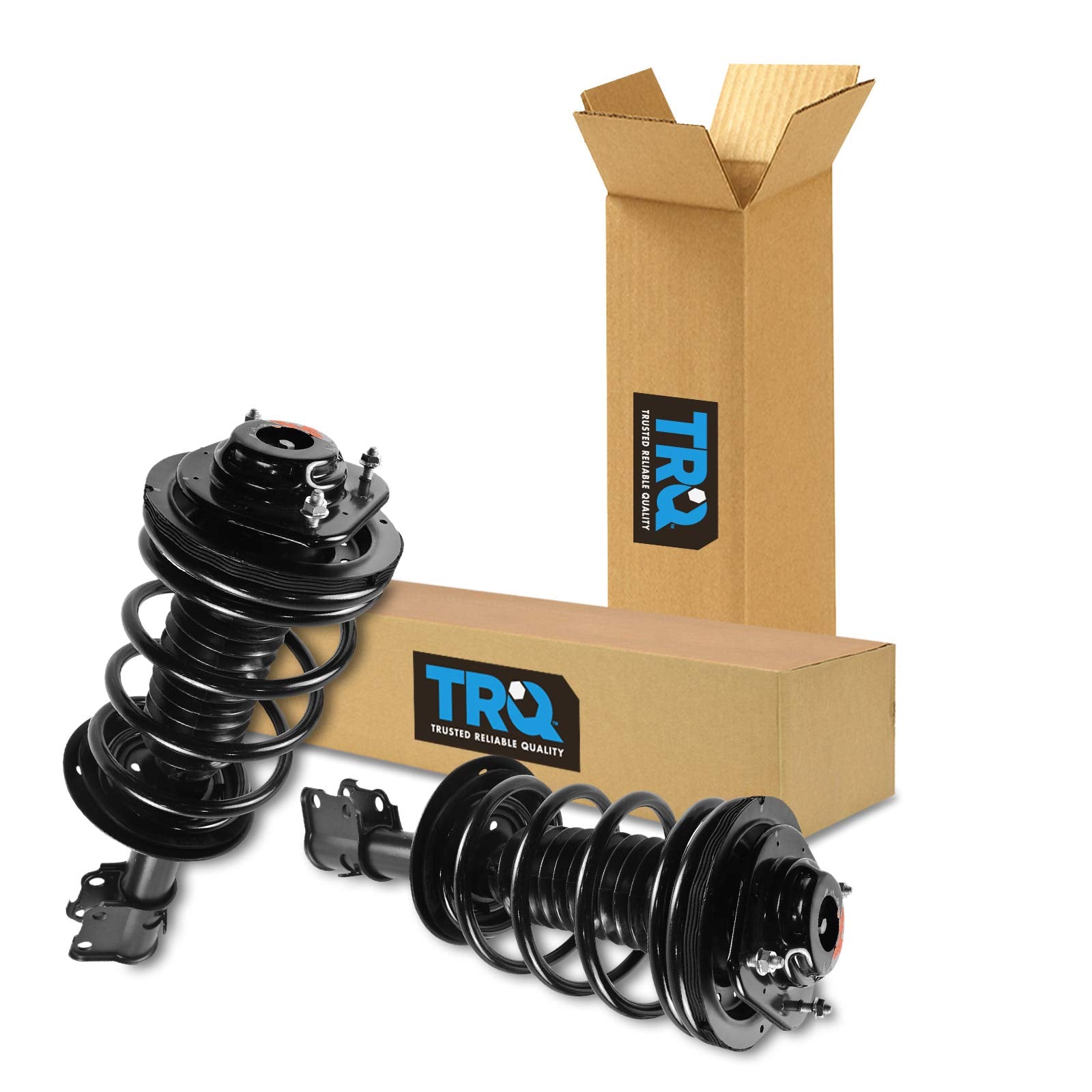 Trq Front Strut & Coil Spring Assembly Set Driver & Passenger Sides Compatible With 00-05 Dodge Neon 00-01 Plymouth
